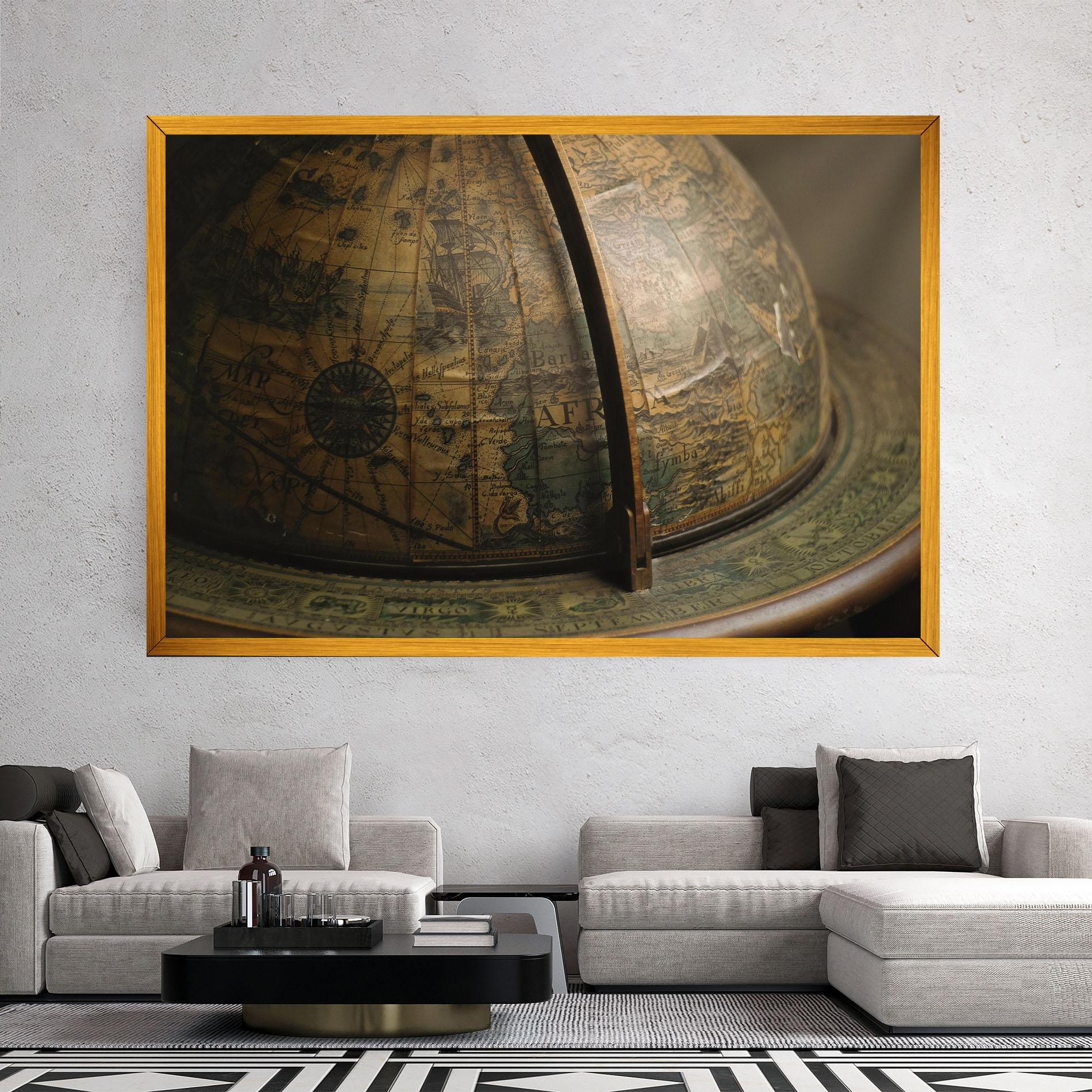 Vászonkép Globe Map mockup 2