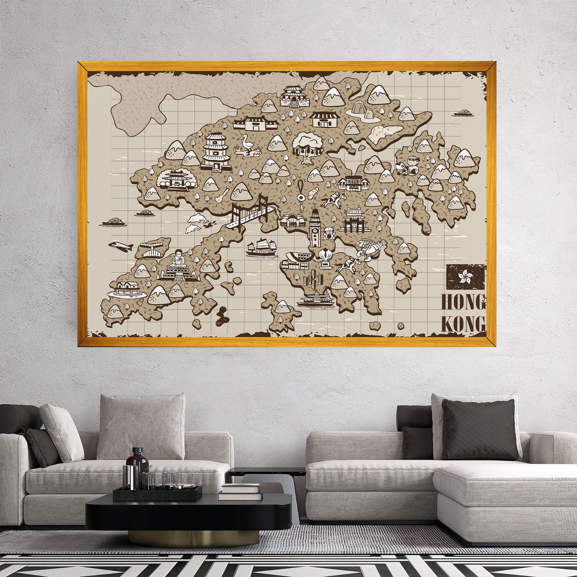 Vászonkép Hong Kong mockup 2