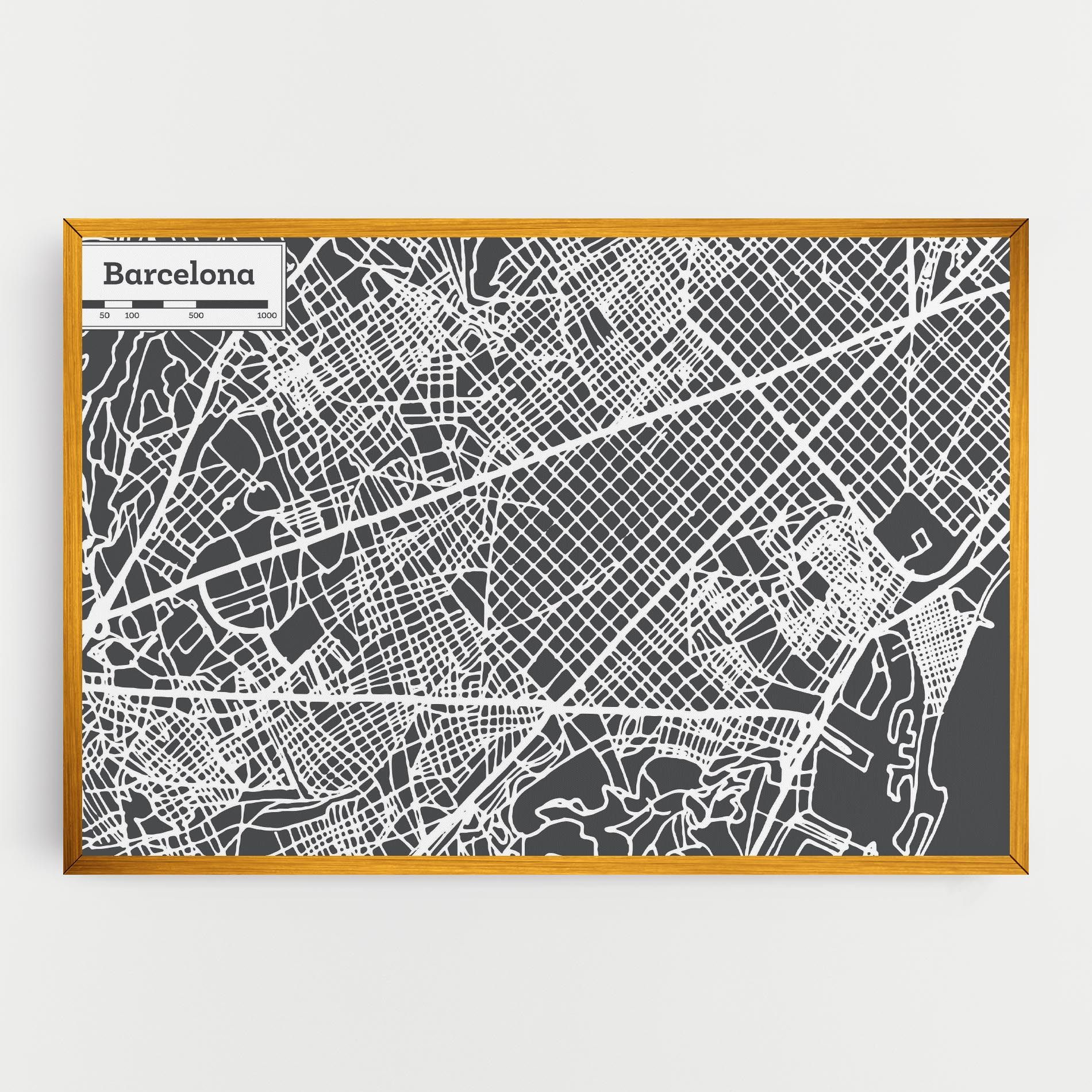 Barcelona Map mockup 0
