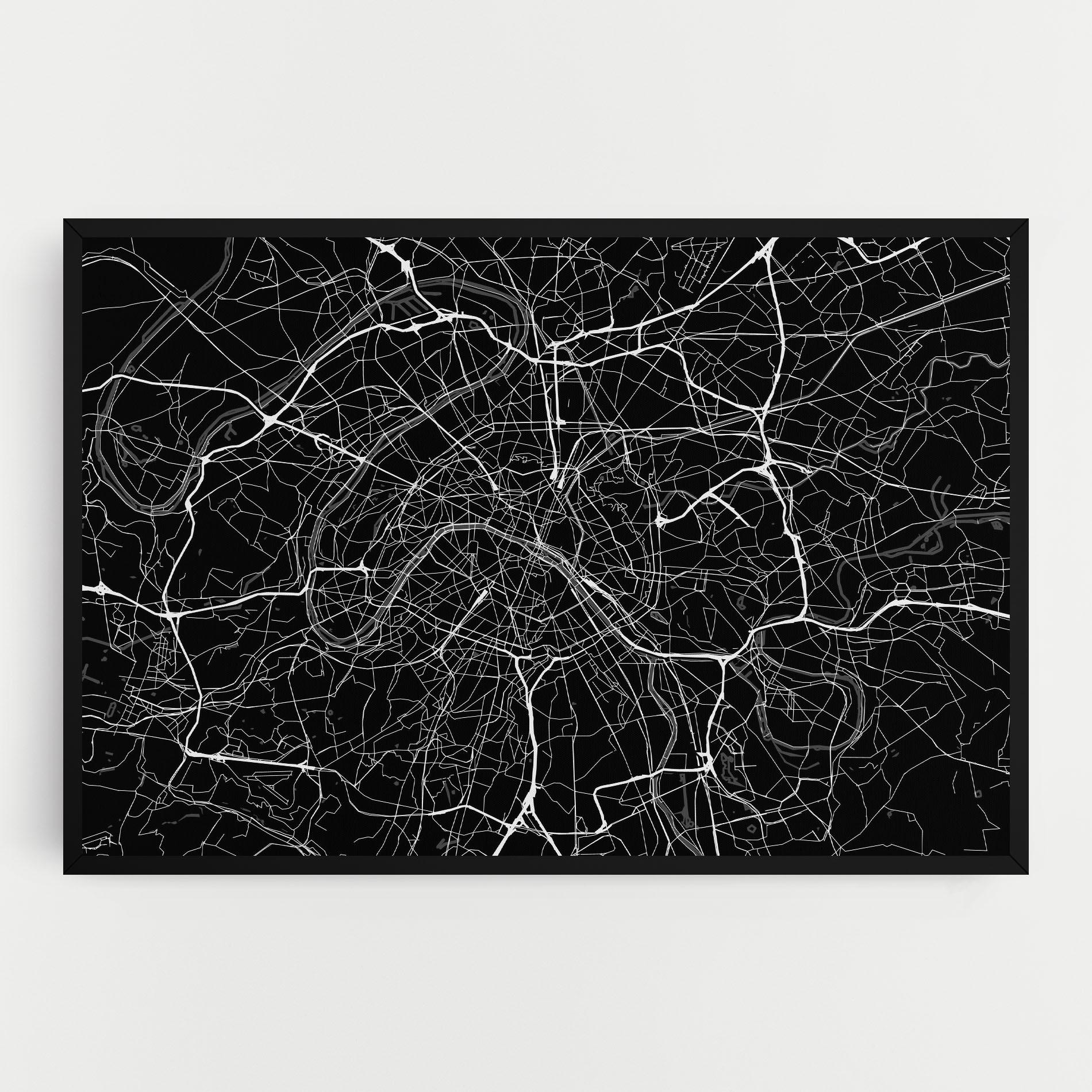 Vászonkép White Line City mockup 0