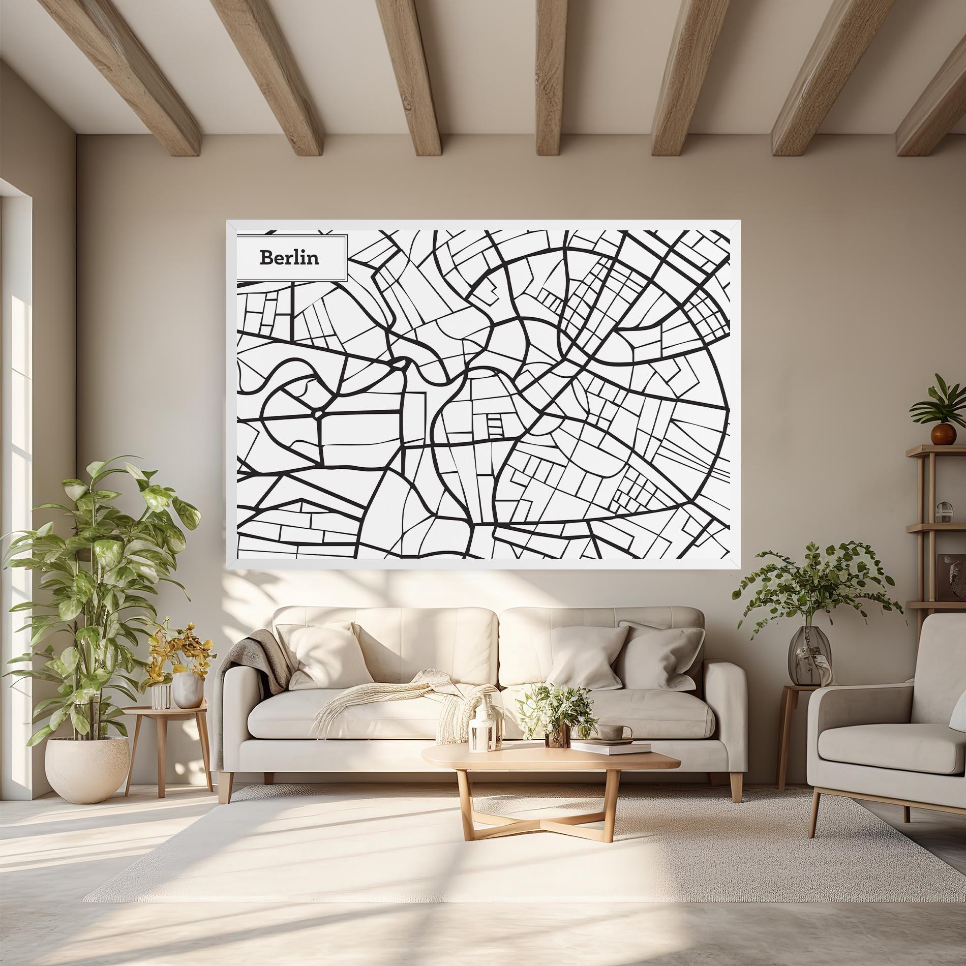 Vászonkép Berlin Map mockup 6