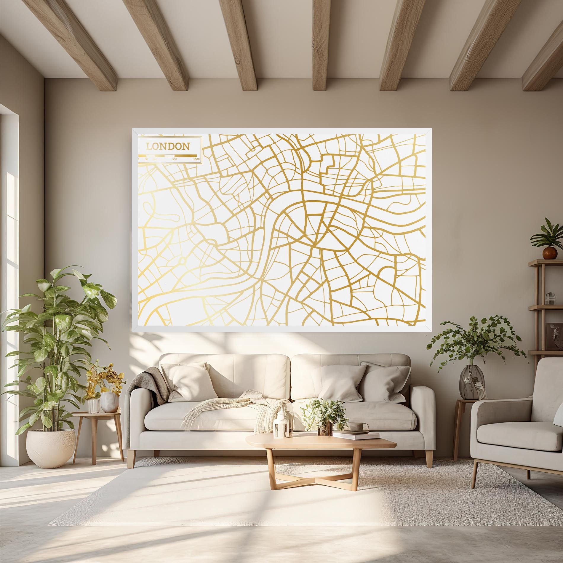 London Gold Map mockup 6