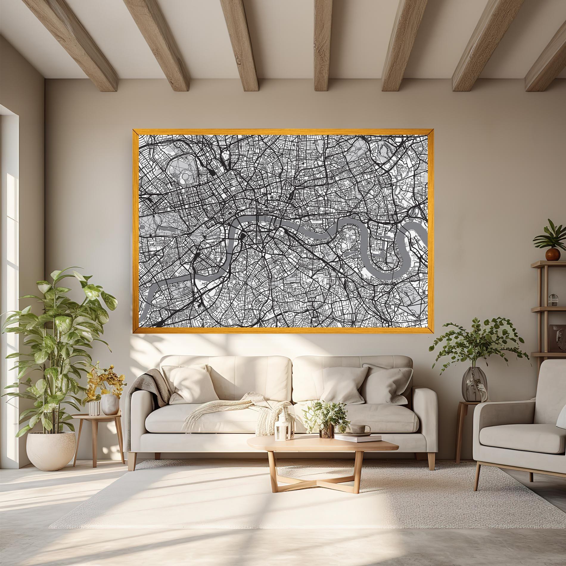 Vászonkép City Map mockup 6