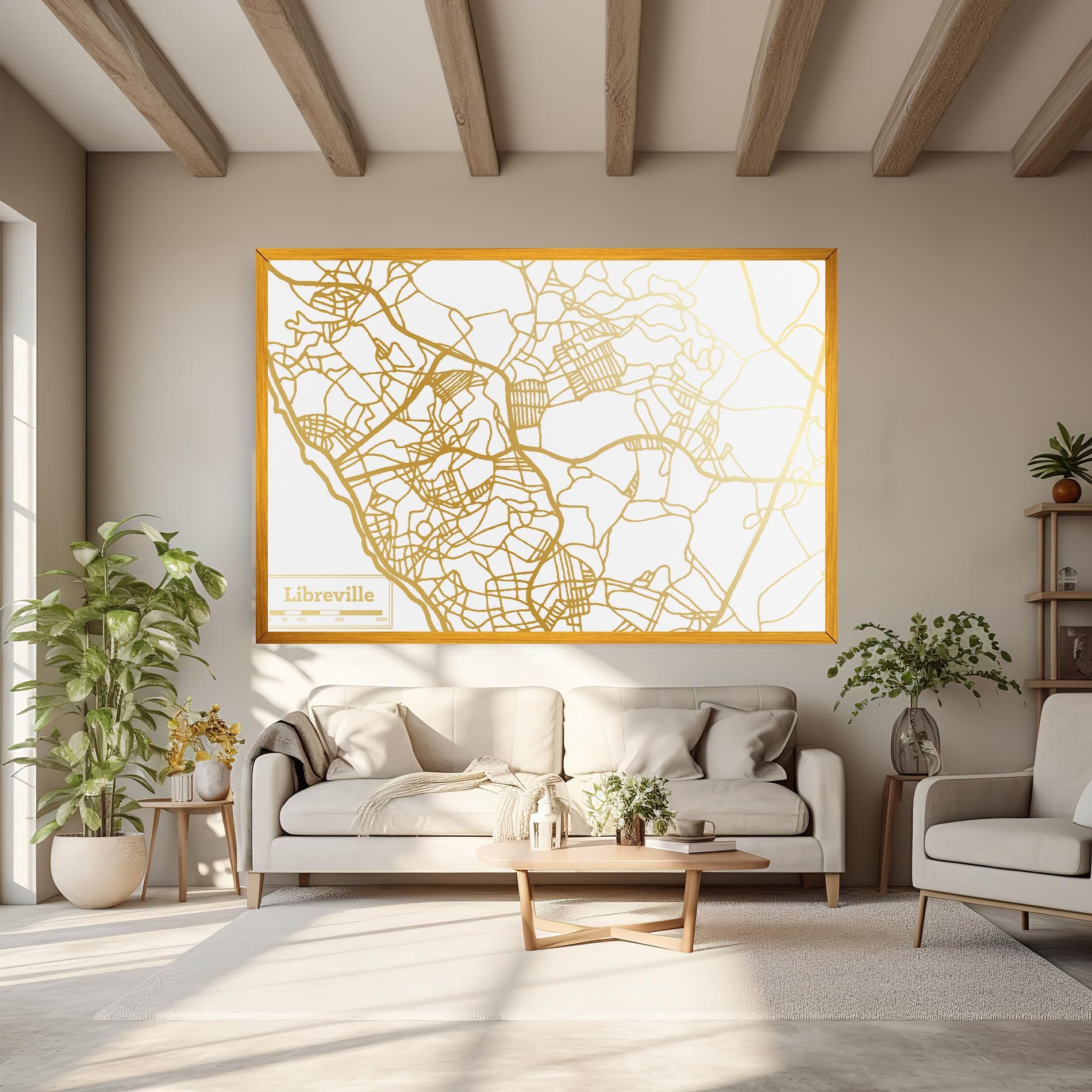Libreville Gold Map mockup 6