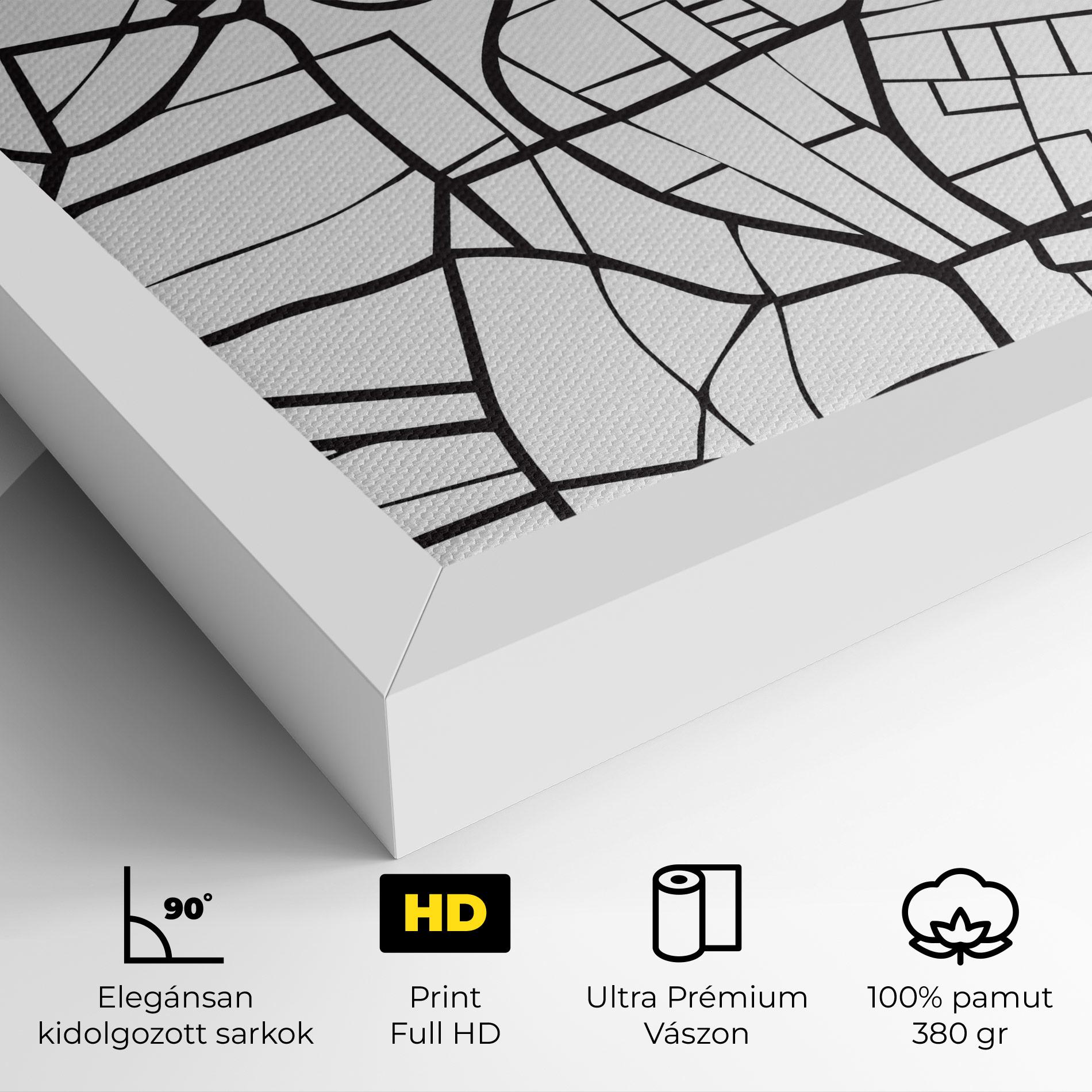Vászonkép Berlin Map mockup 4