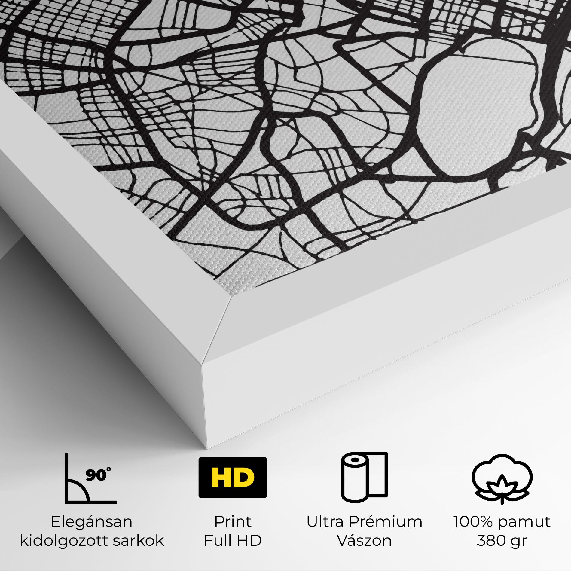 Vászonkép Caen Map mockup 4