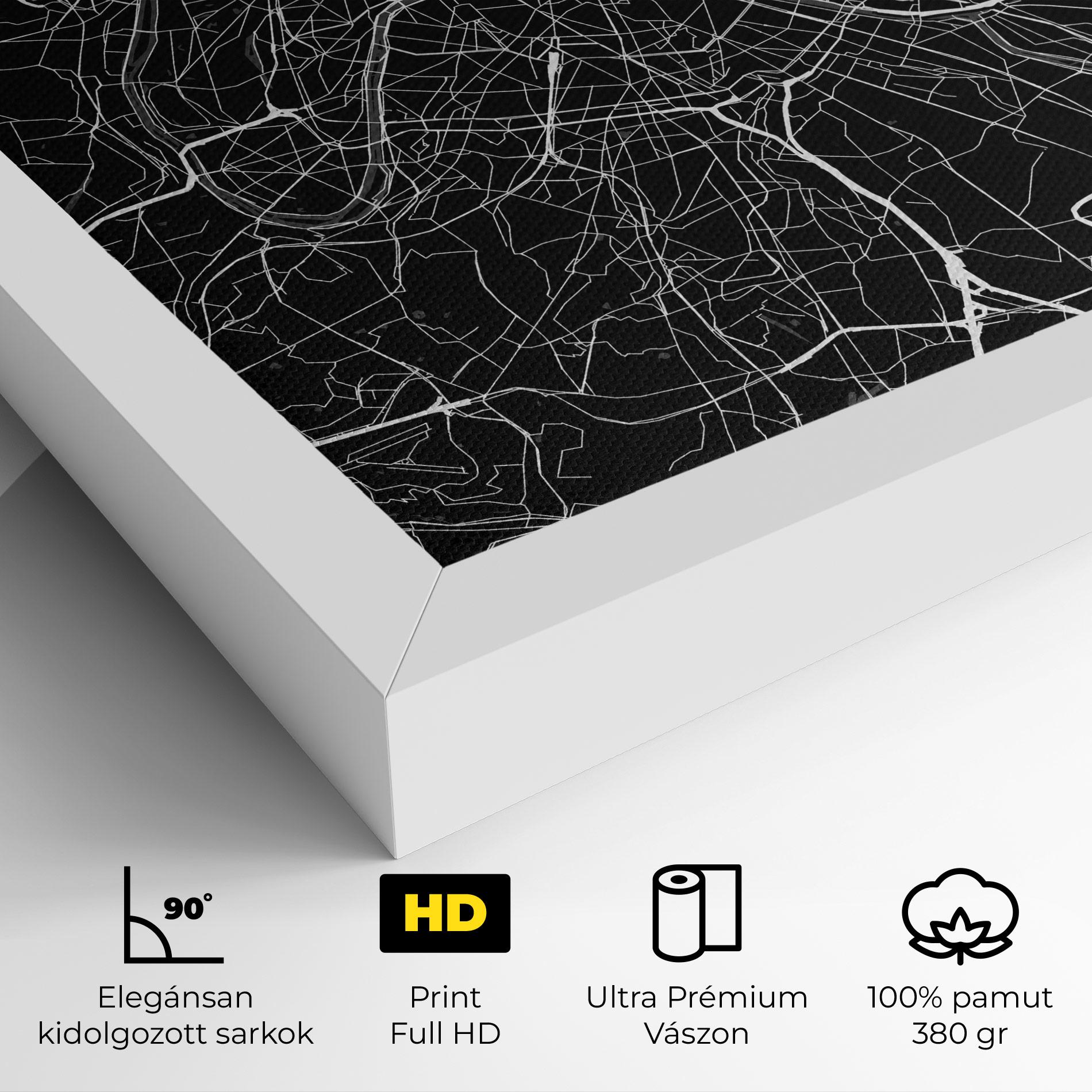 Vászonkép White Line City mockup 4