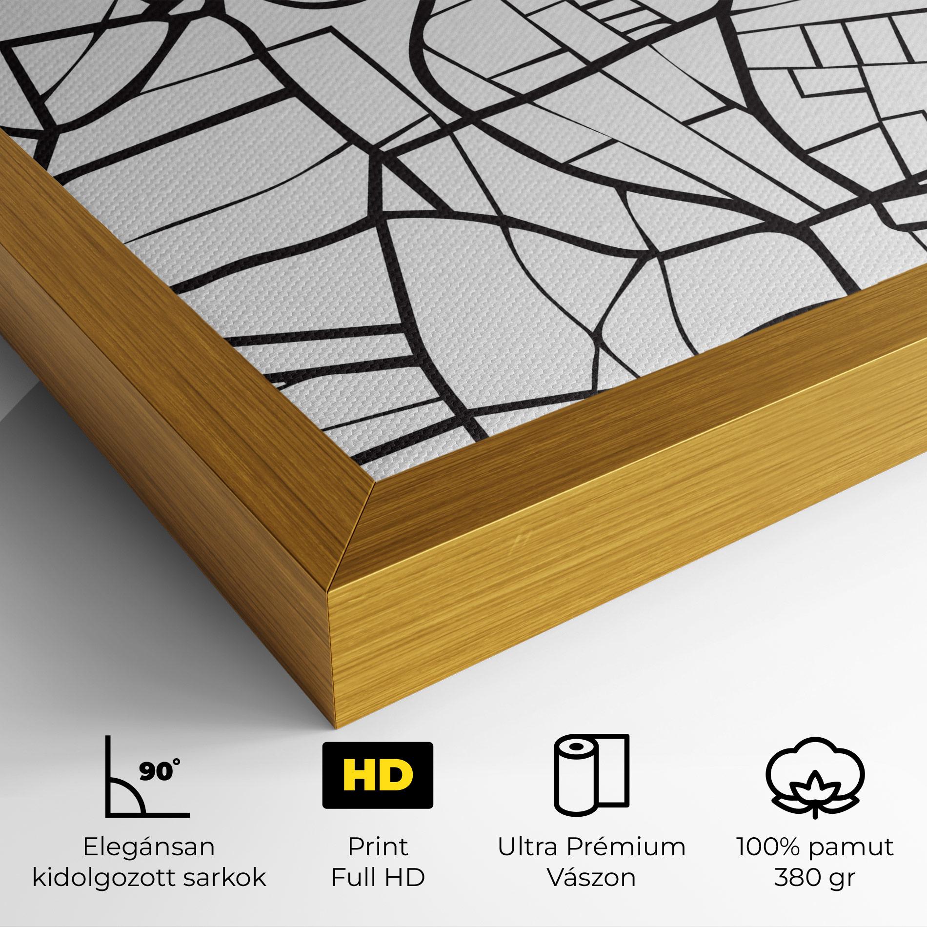 Vászonkép Berlin Map mockup 4