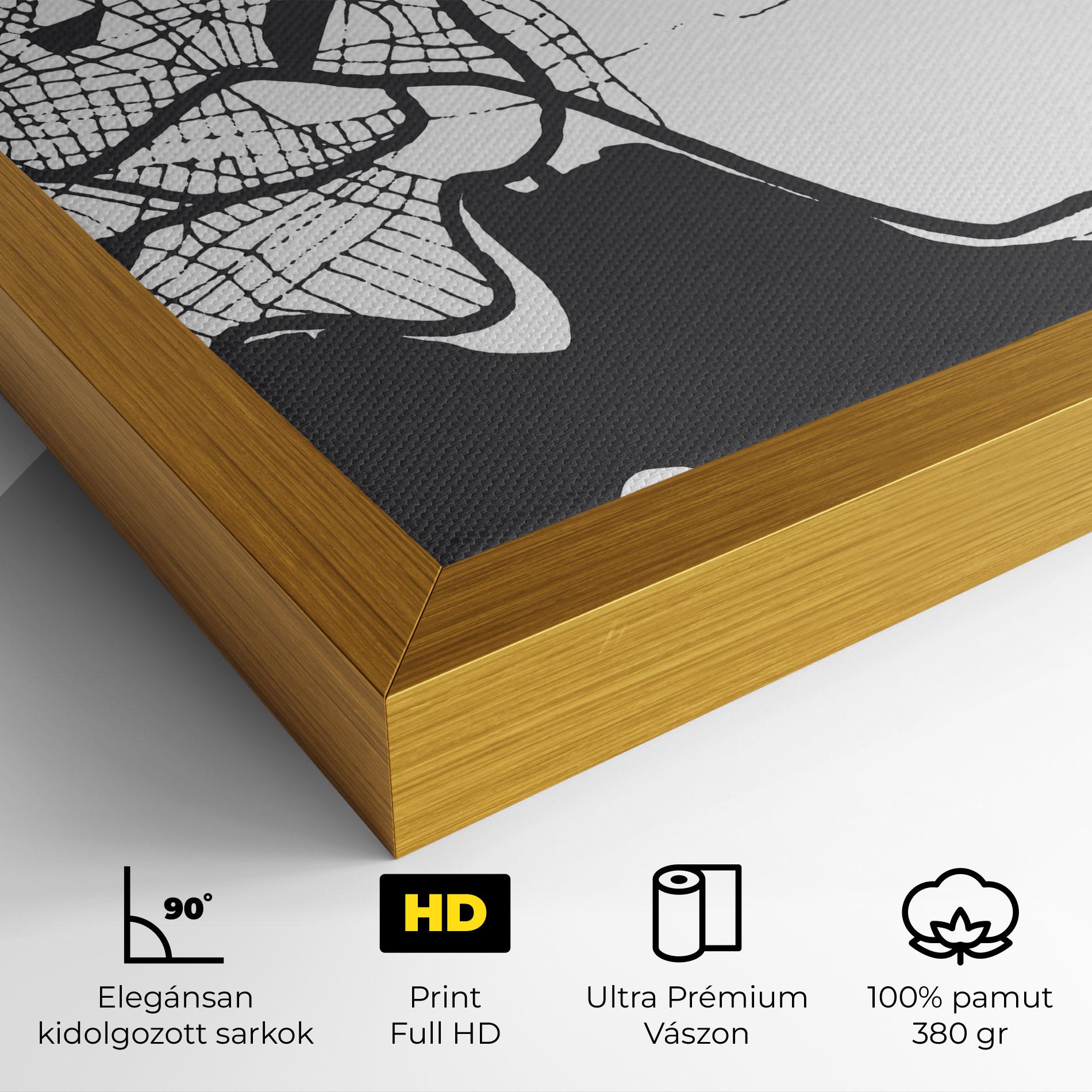 Vászonkép Chalcis Map mockup 4