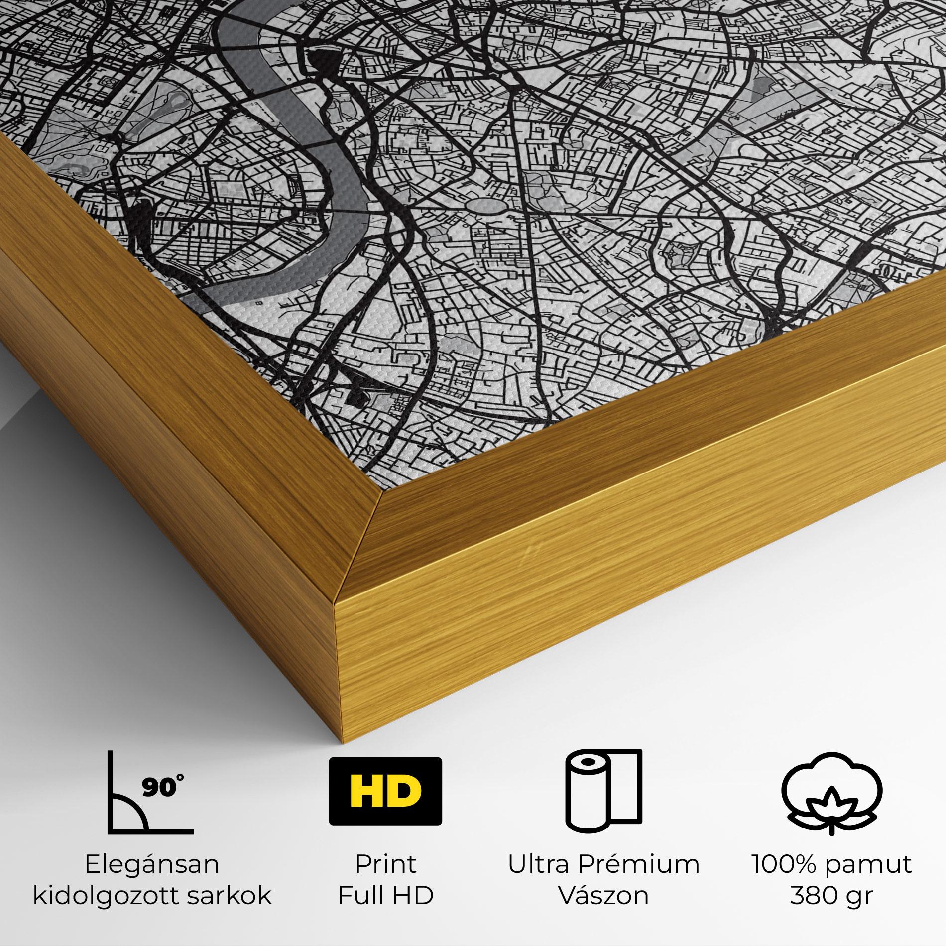 Vászonkép City Map mockup 4