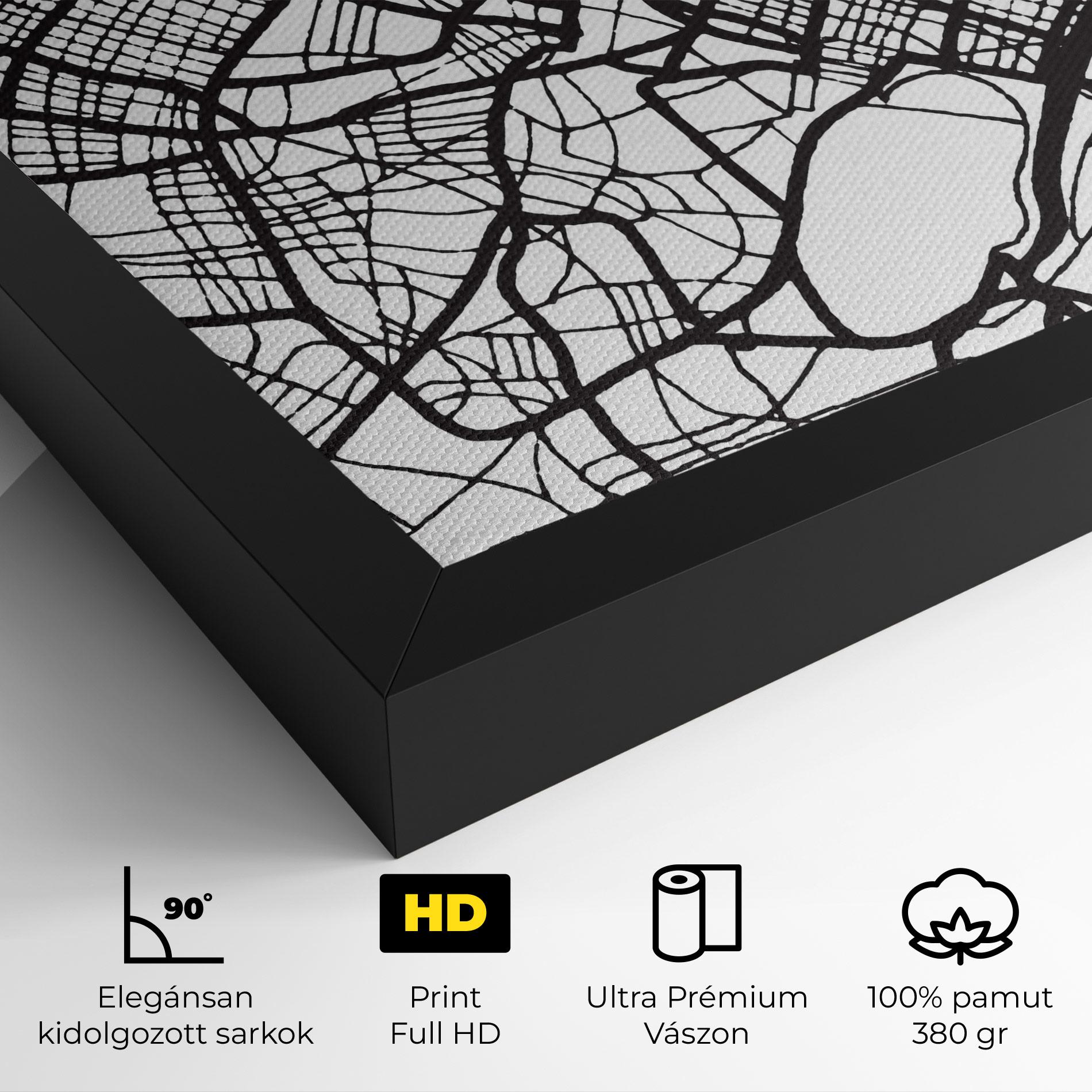 Vászonkép Caen Map mockup 4