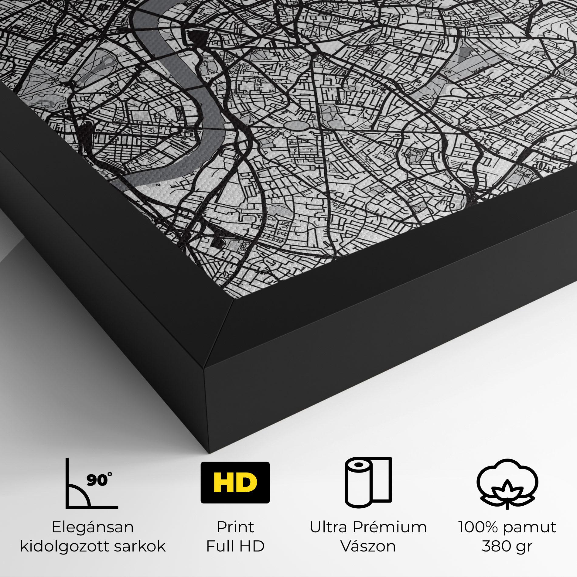 Vászonkép City Map mockup 4