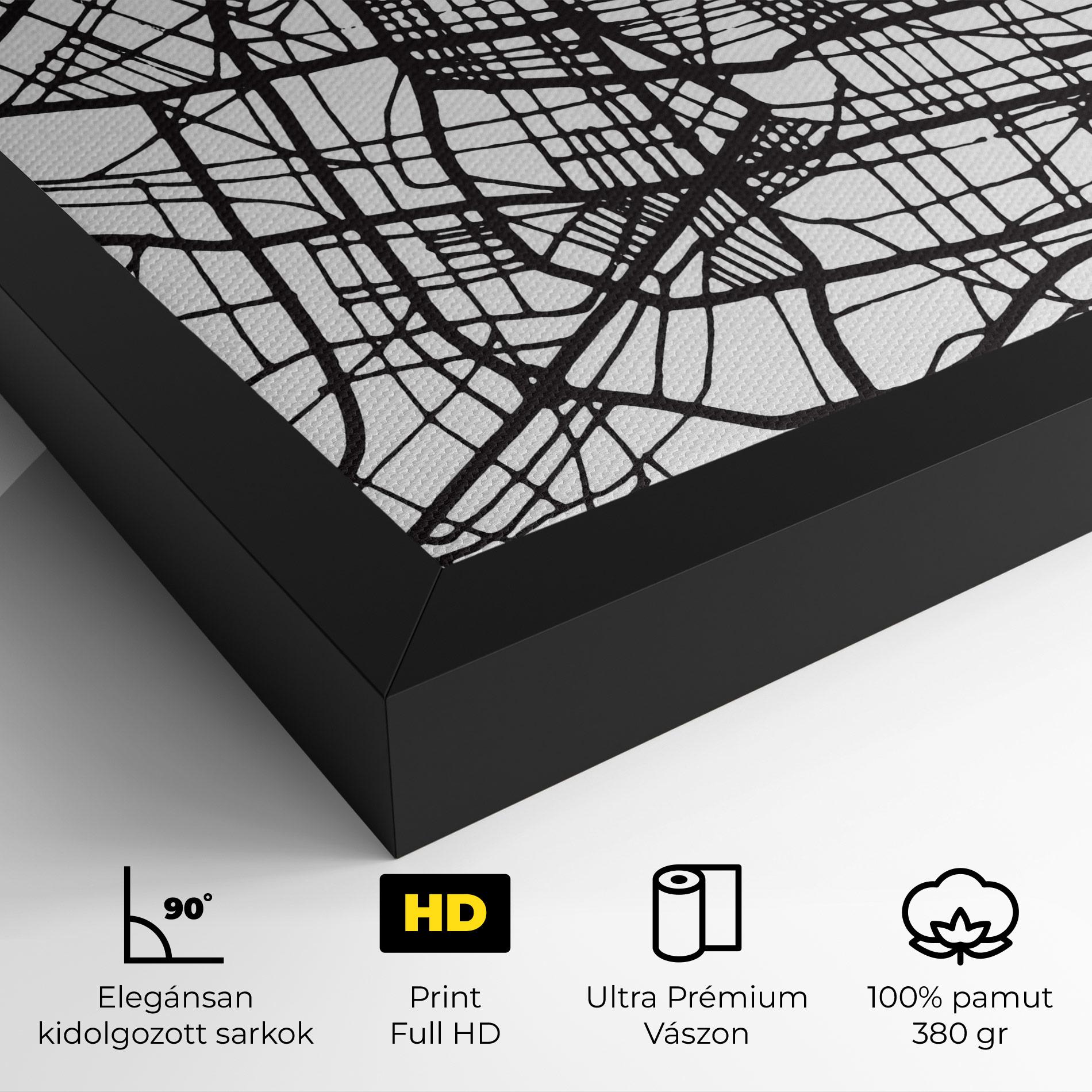 Vászonkép Vitoria Gasteiz Map mockup 4