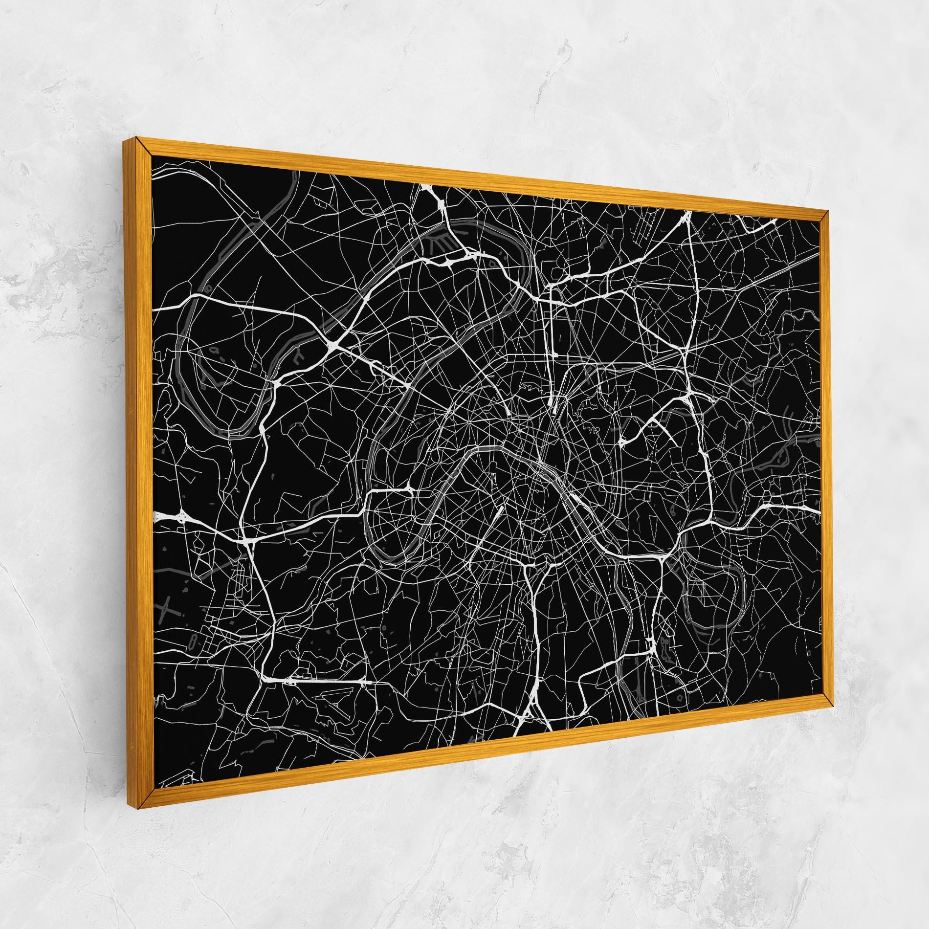 Vászonkép White Line City mockup 1