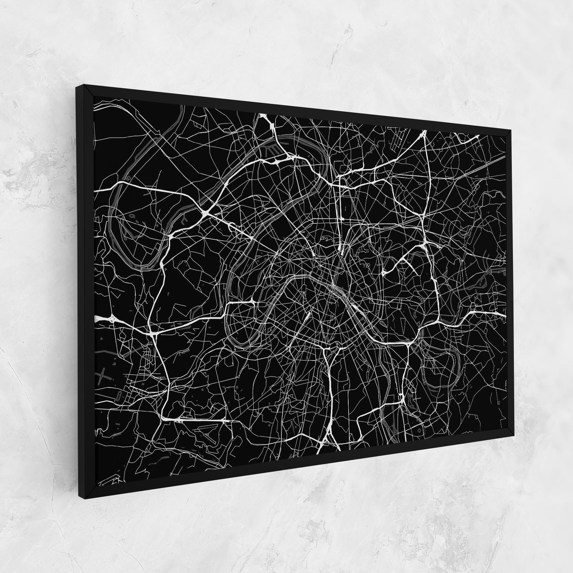 Vászonkép White Line City mockup 1