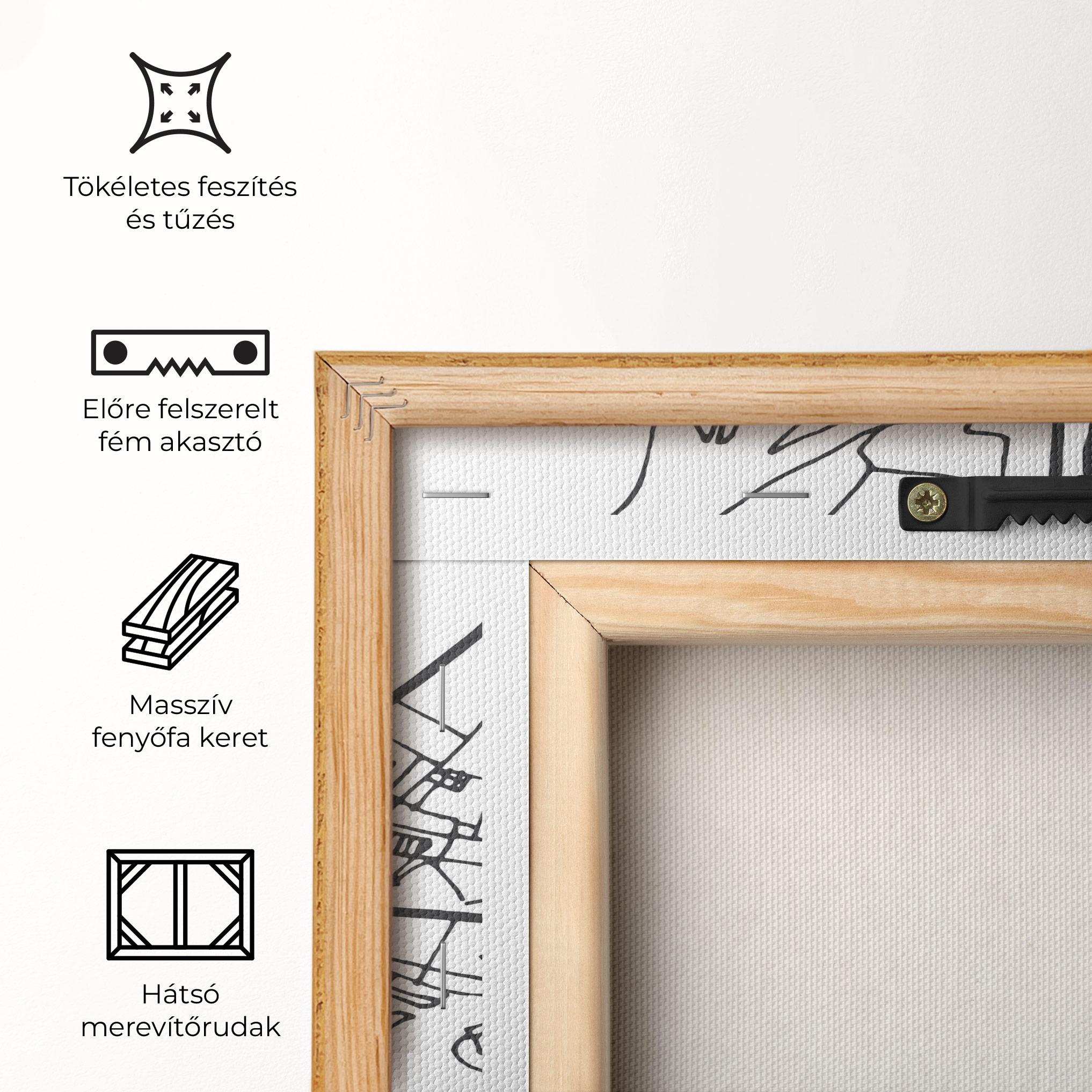 Vászonkép Belfast Map mockup 5