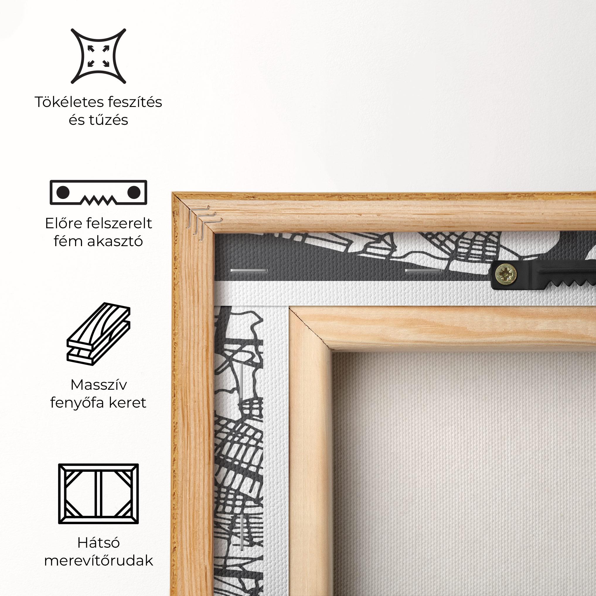 Vászonkép Belgrade Map mockup 5