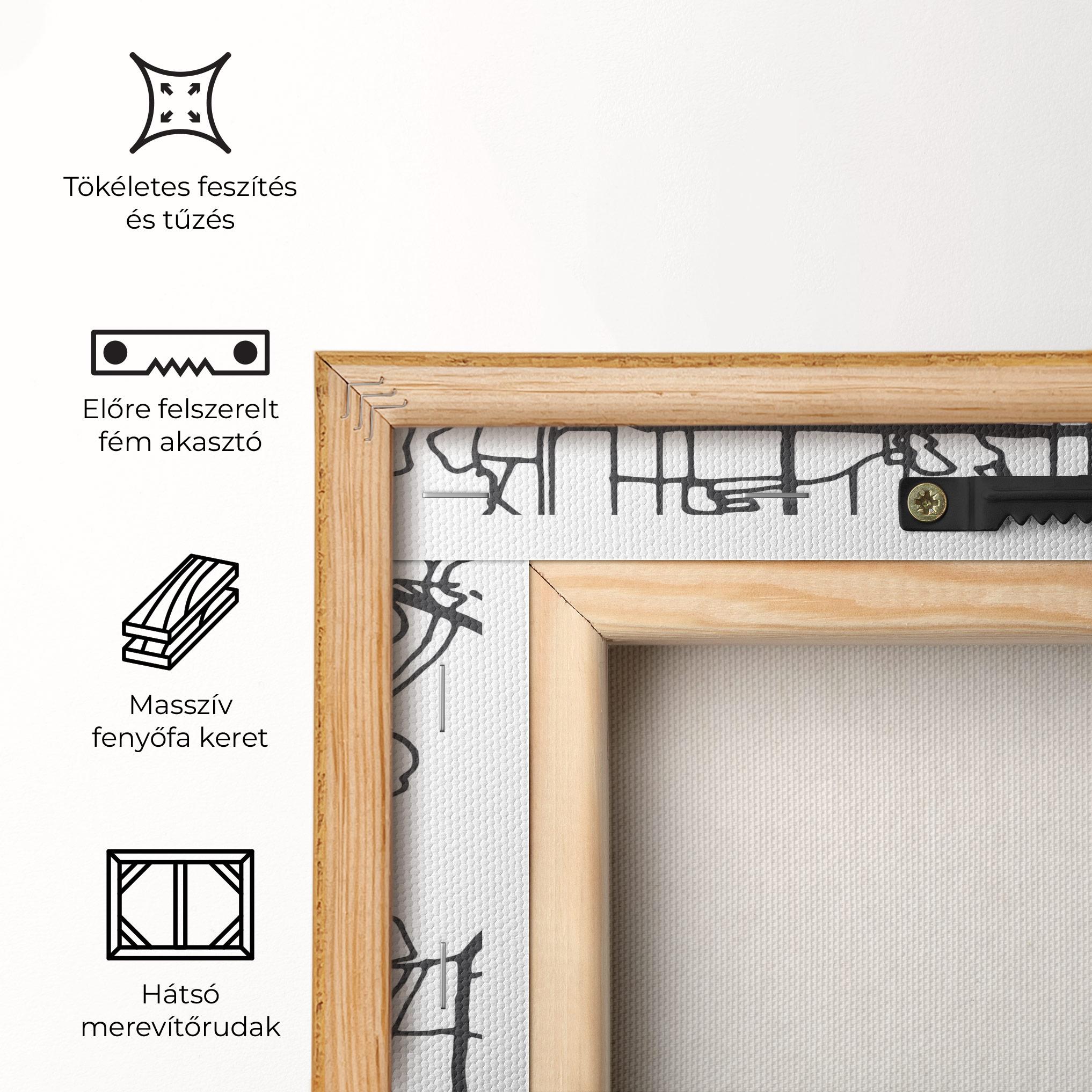 Vászonkép Kazan Map mockup 5