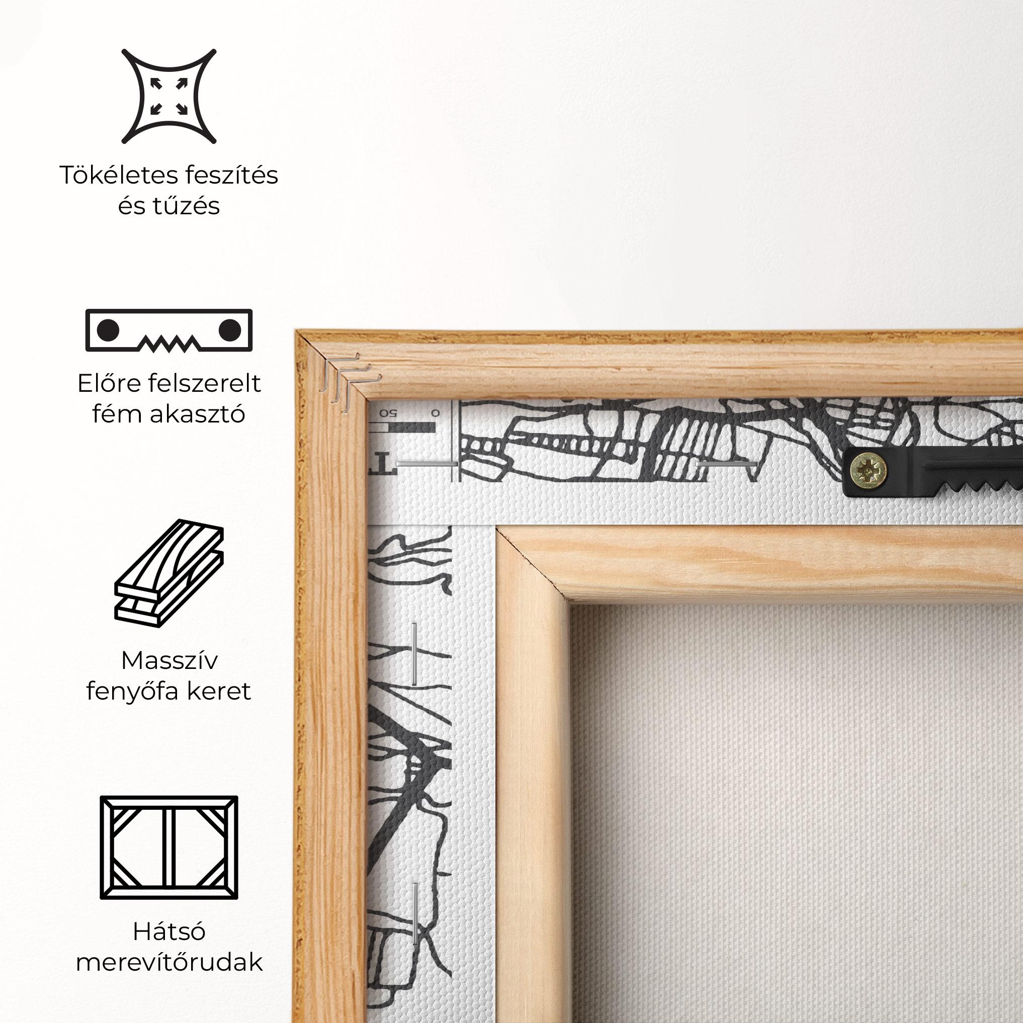 Vászonkép Tasikmalaya Map mockup 5