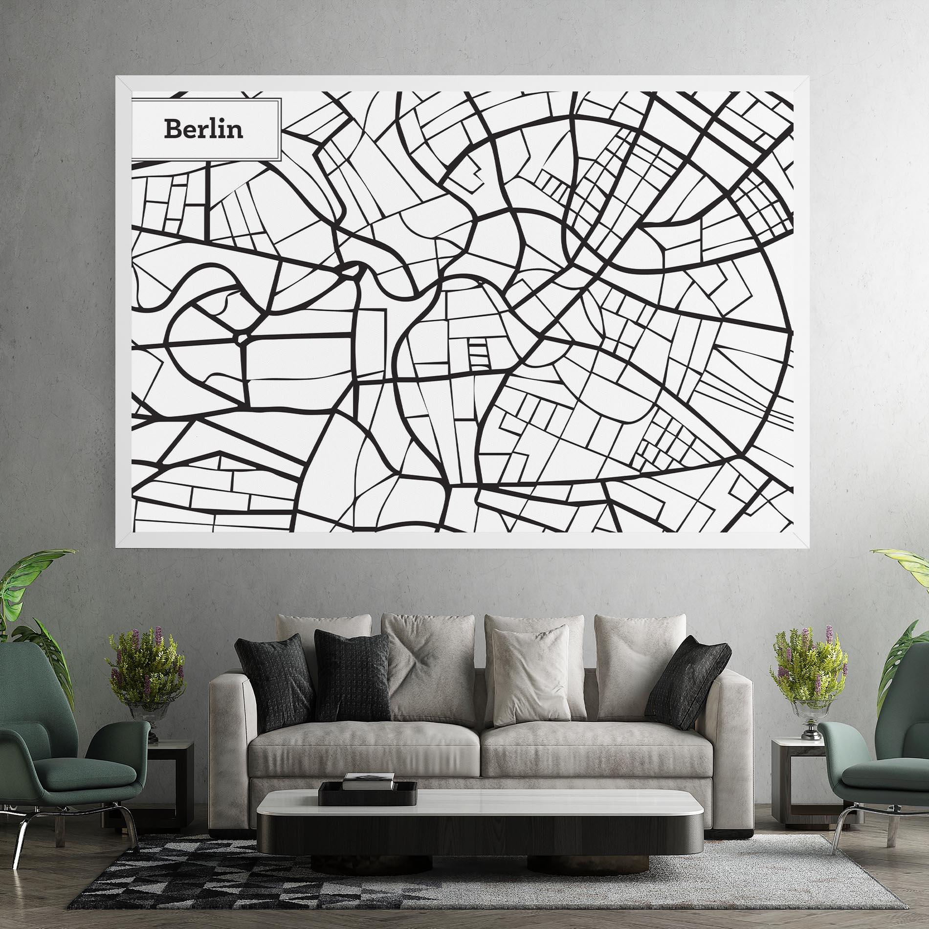 Vászonkép Berlin Map mockup 7