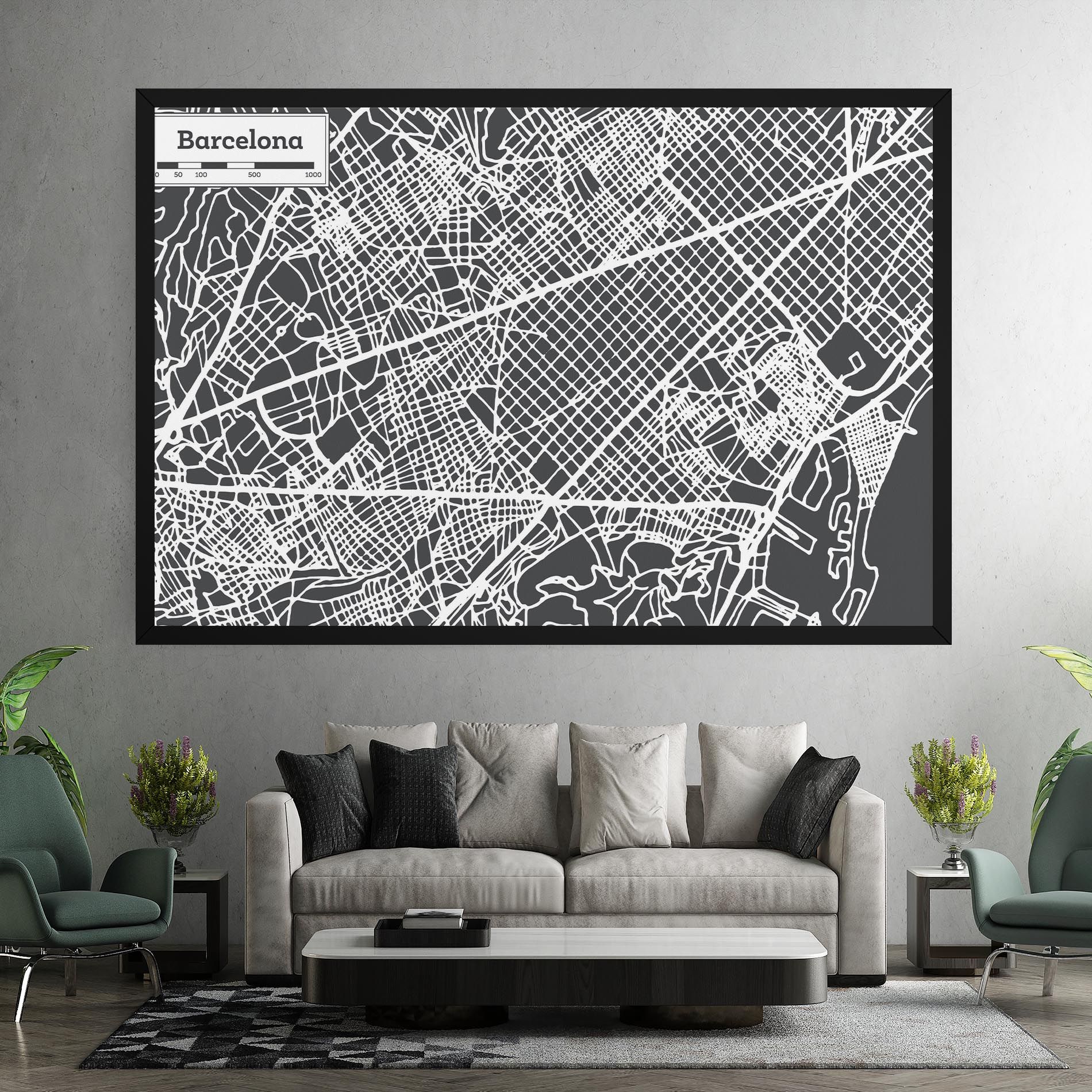Barcelona Map mockup 7