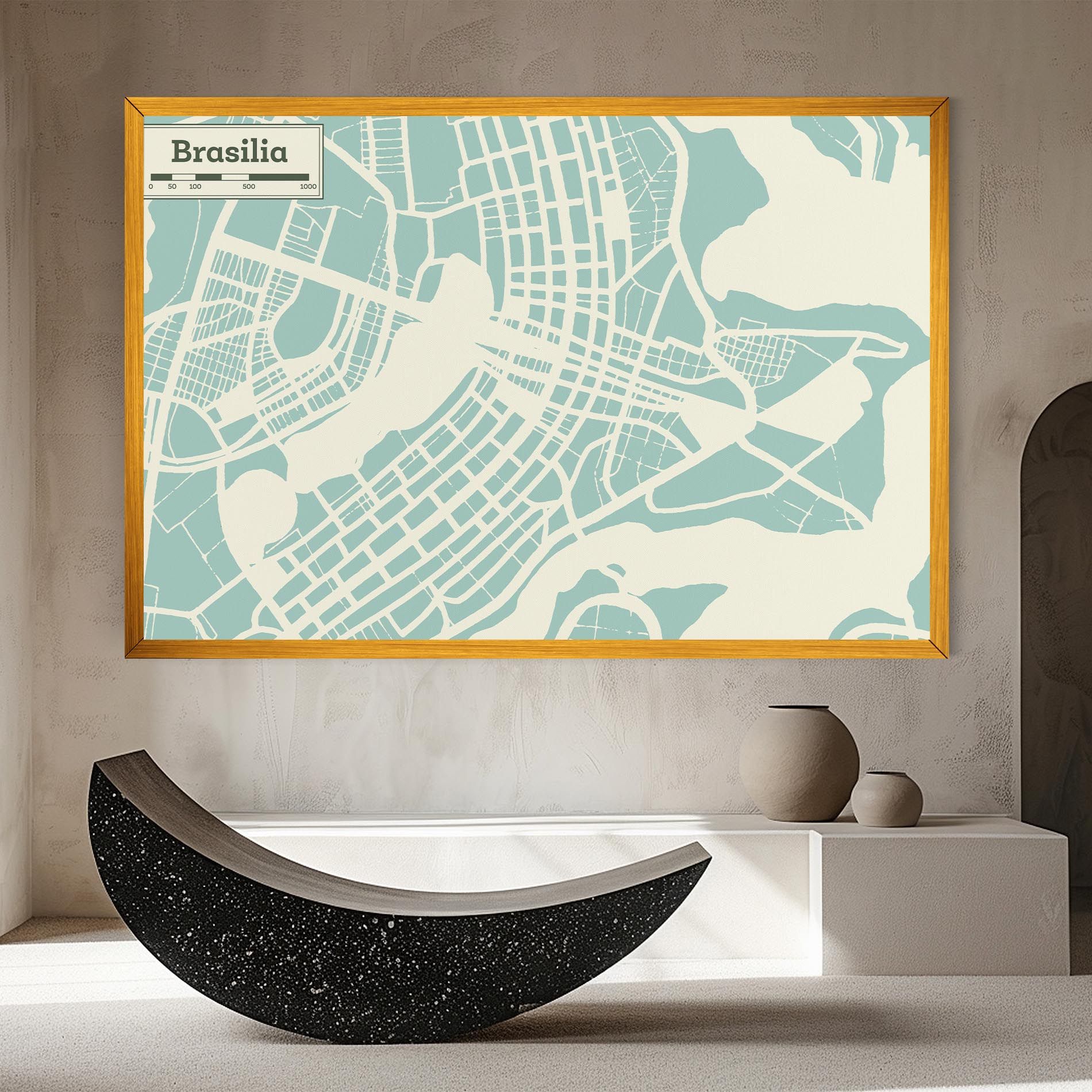 Brasilia Map mockup 8