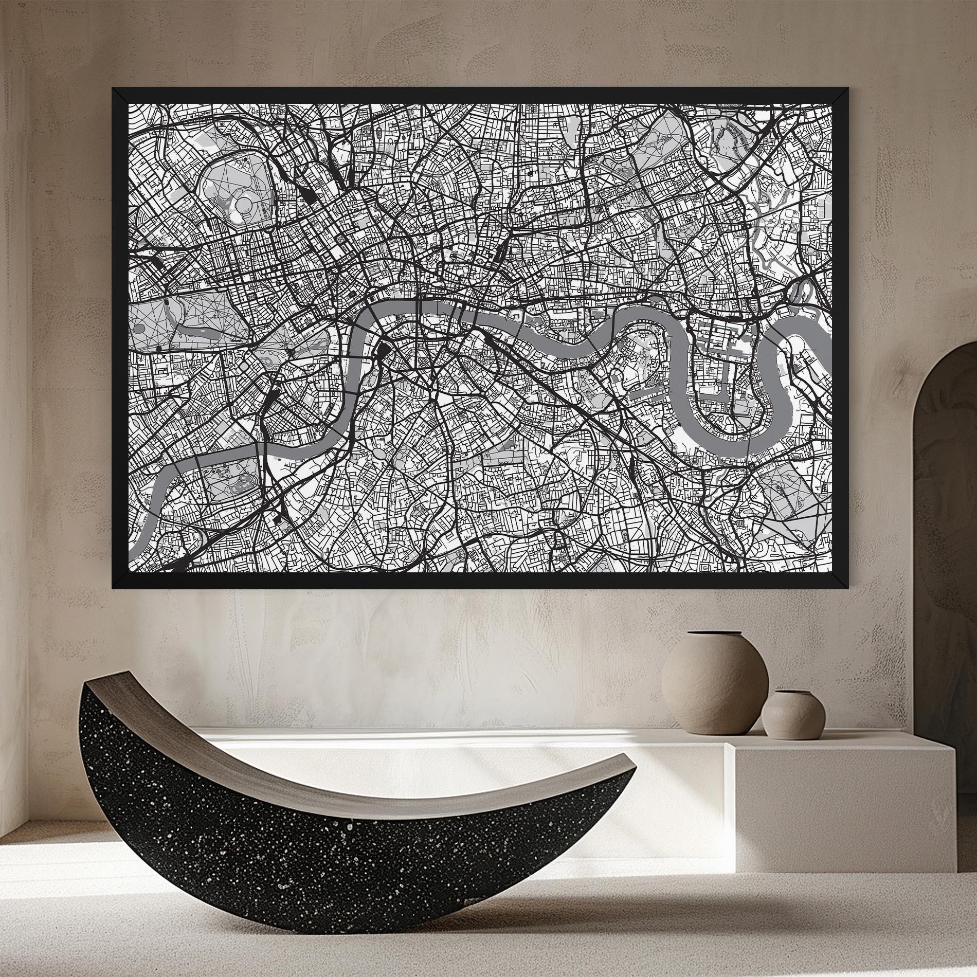 Vászonkép City Map mockup 8