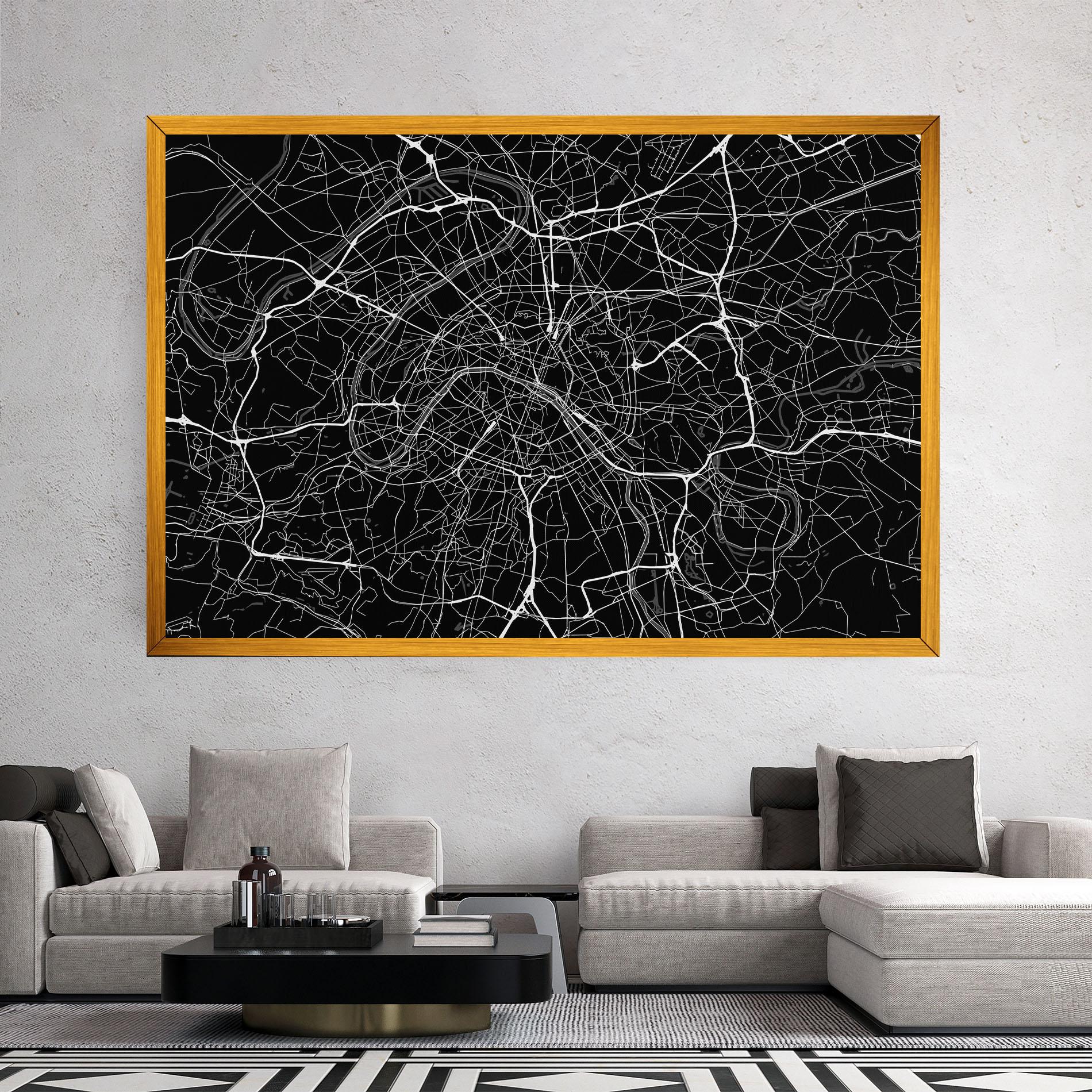 Vászonkép White Line City mockup 2