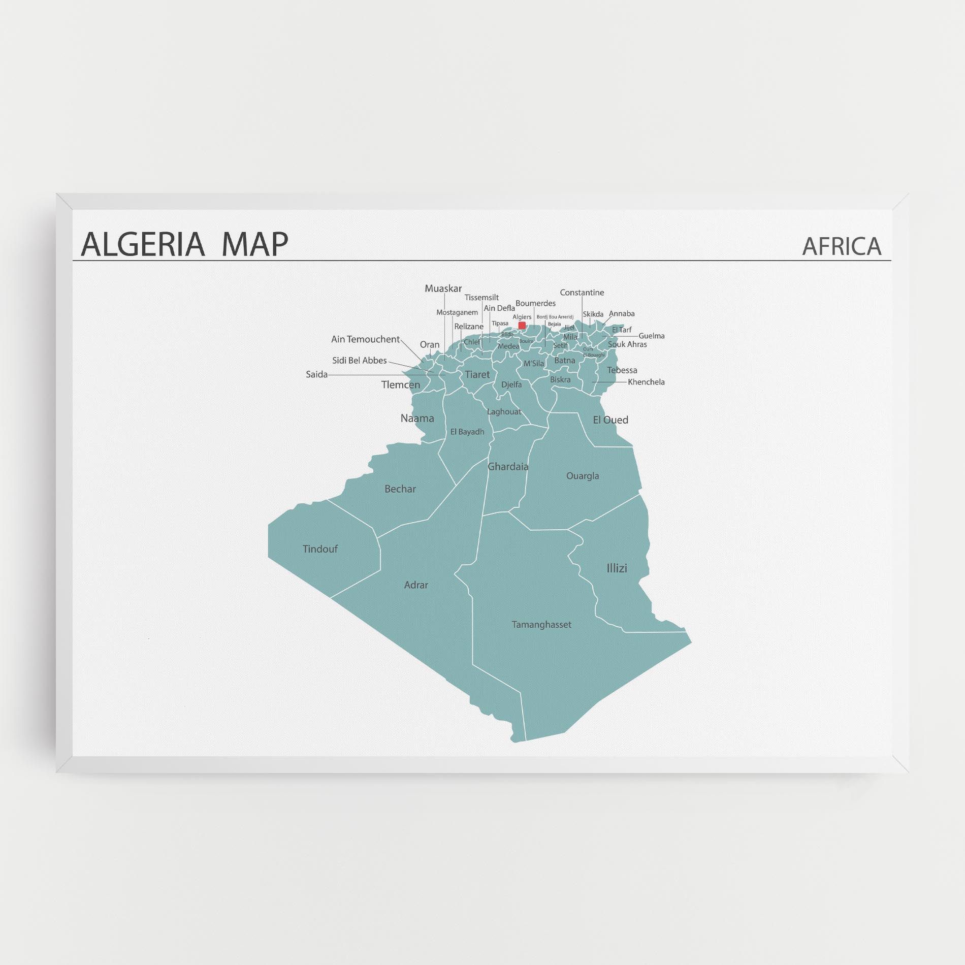 Algeria Map mockup 0