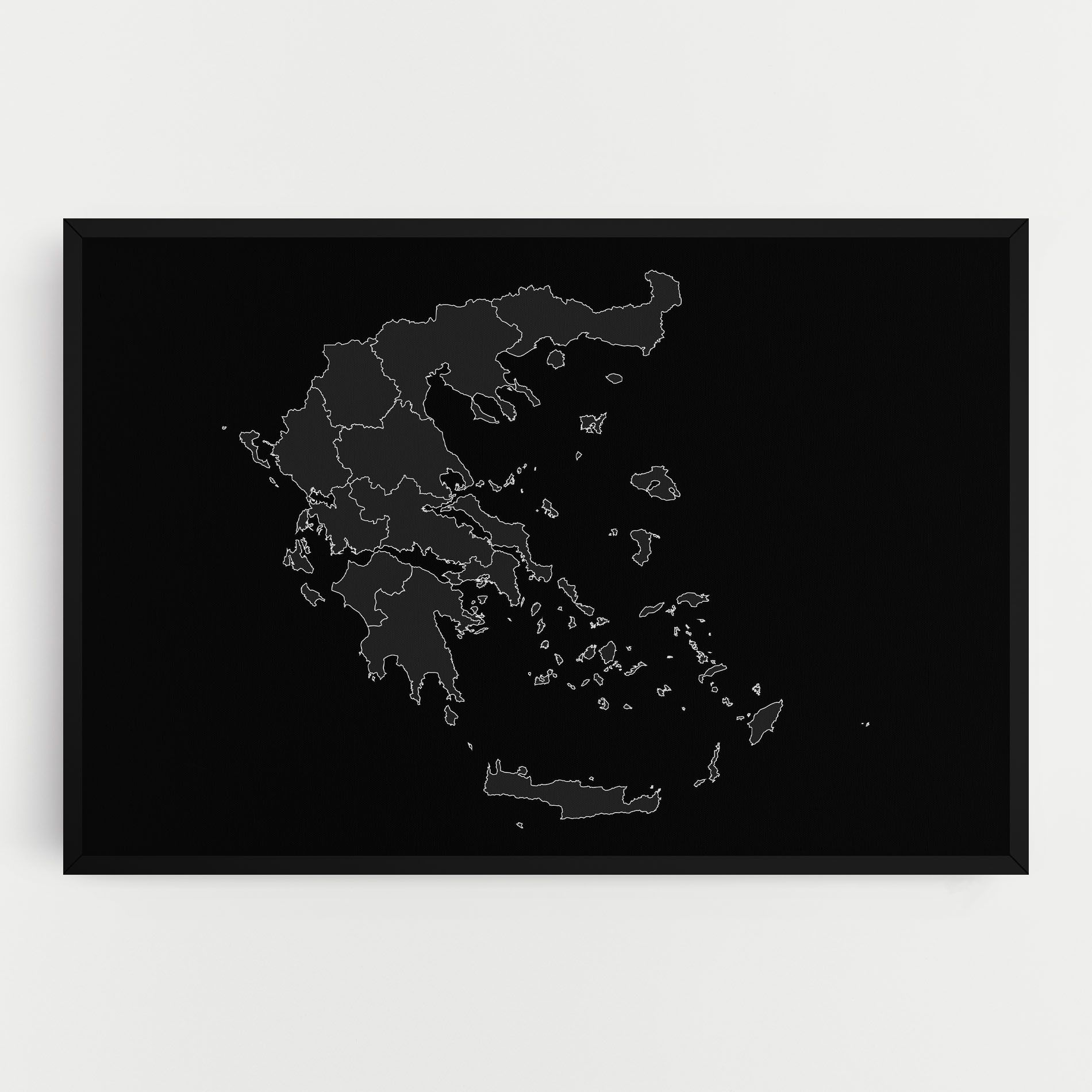 Greece Grey Map mockup 0