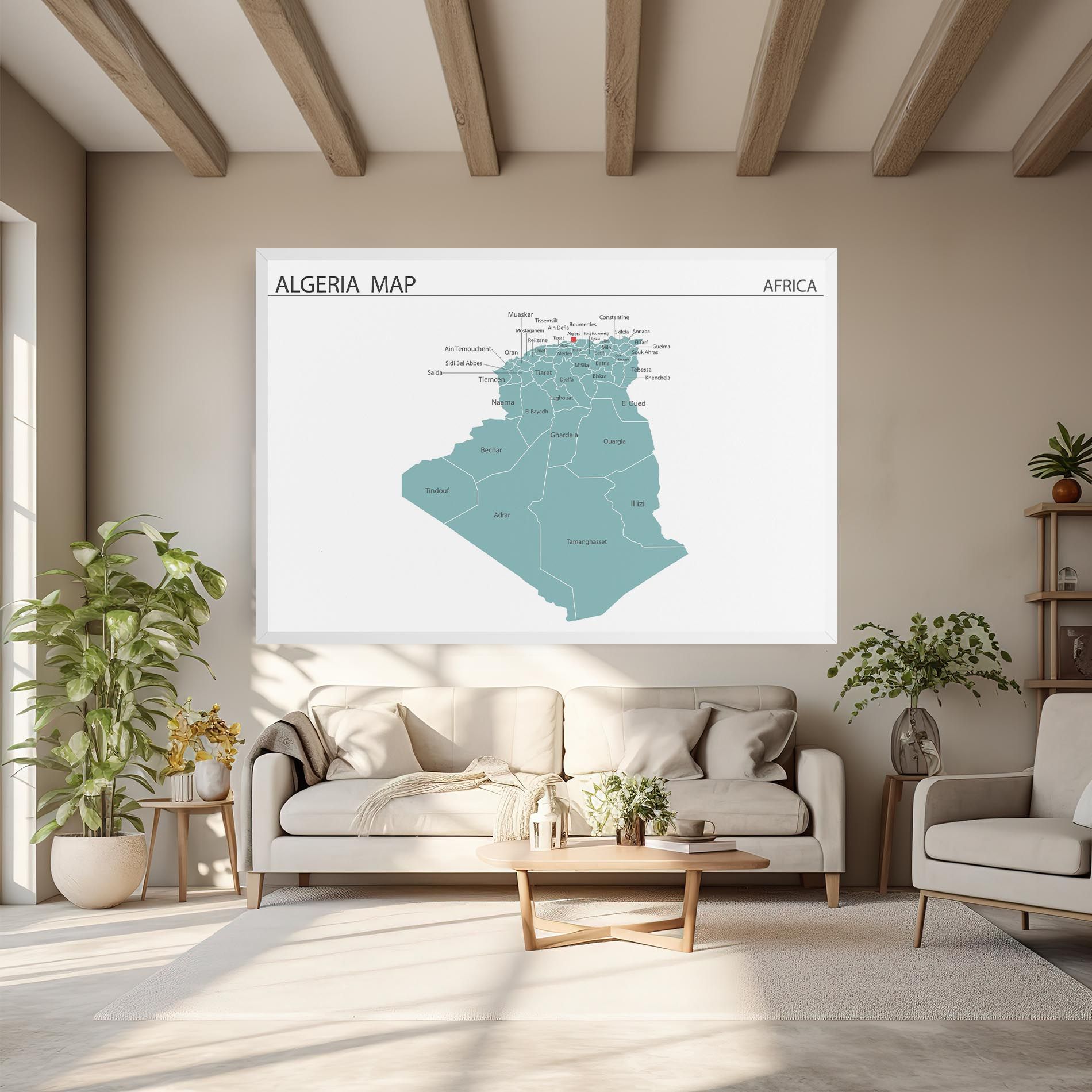 Algeria Map mockup 6