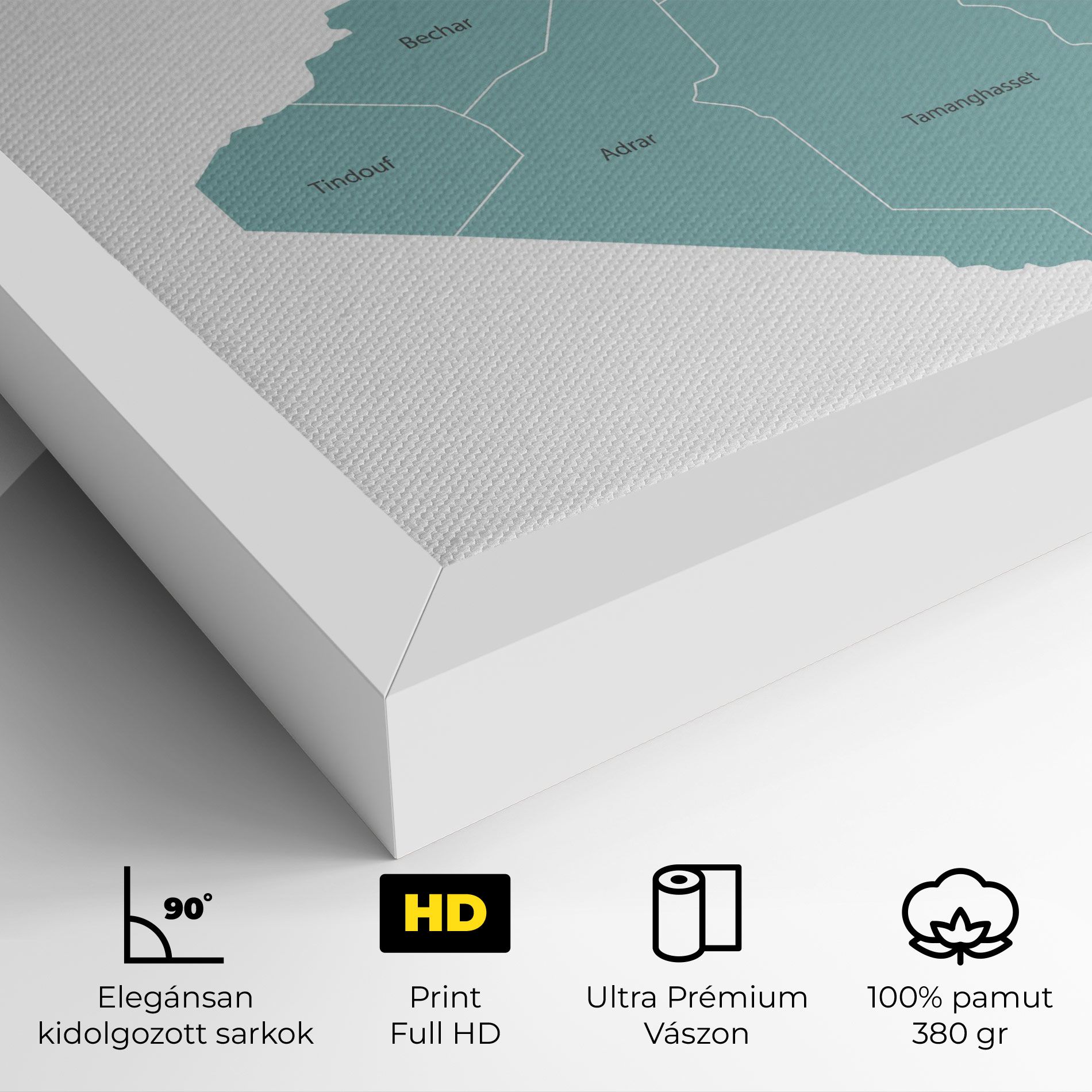 Algeria Map mockup 4