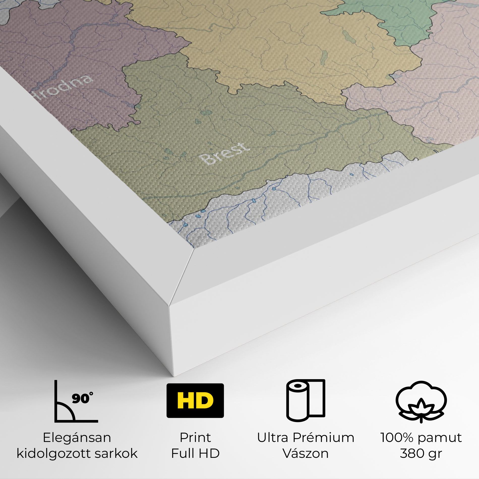 Belarus Map mockup 4