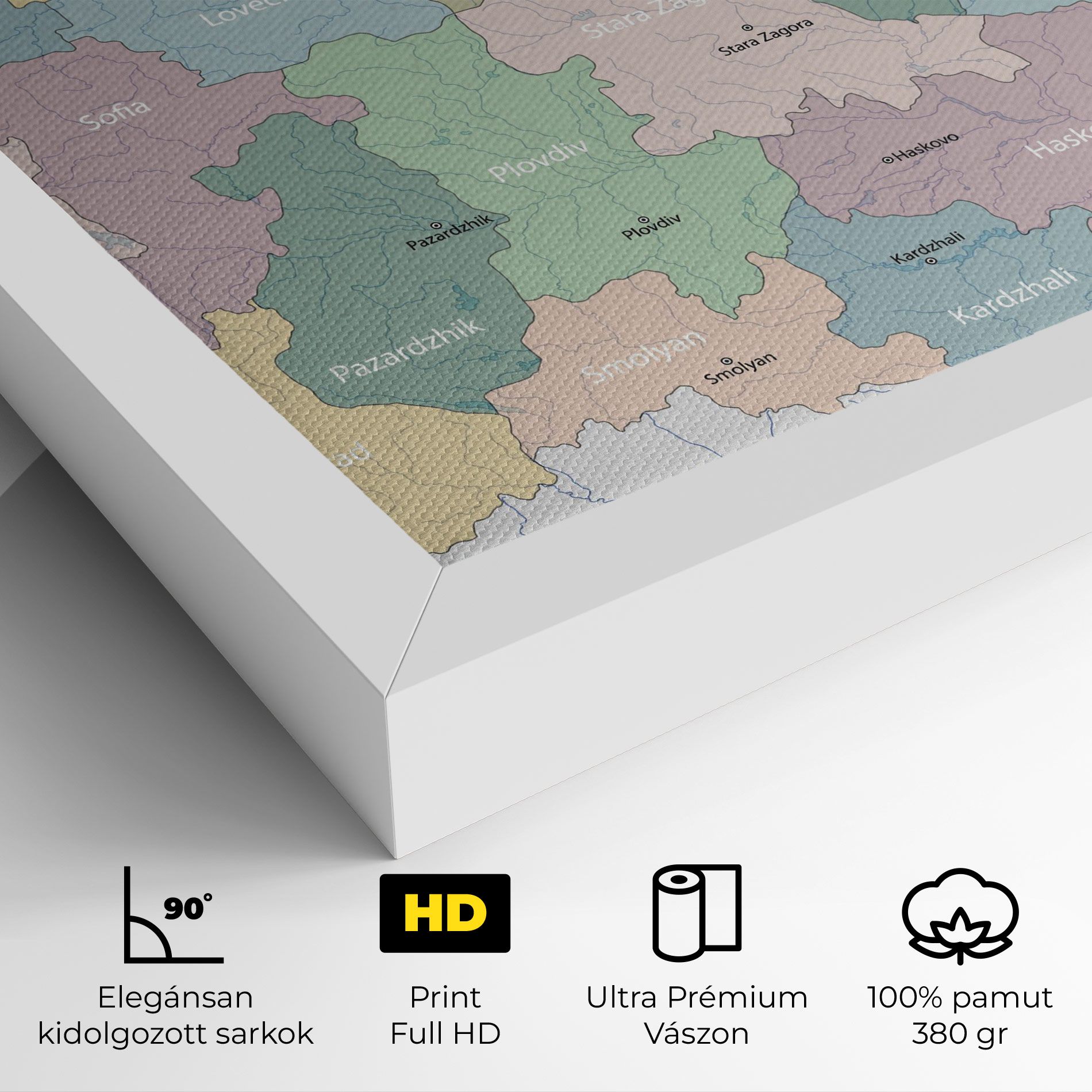 Bulgaria Map mockup 4