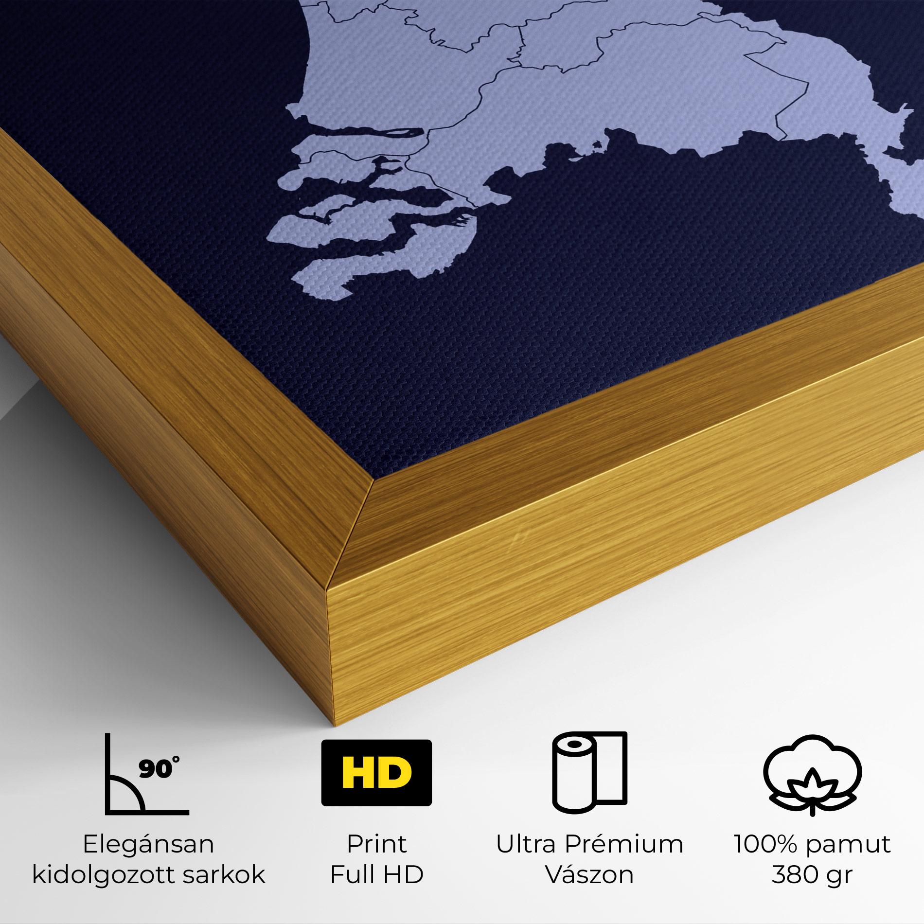 Vászonkép Netherlands Map mockup 4