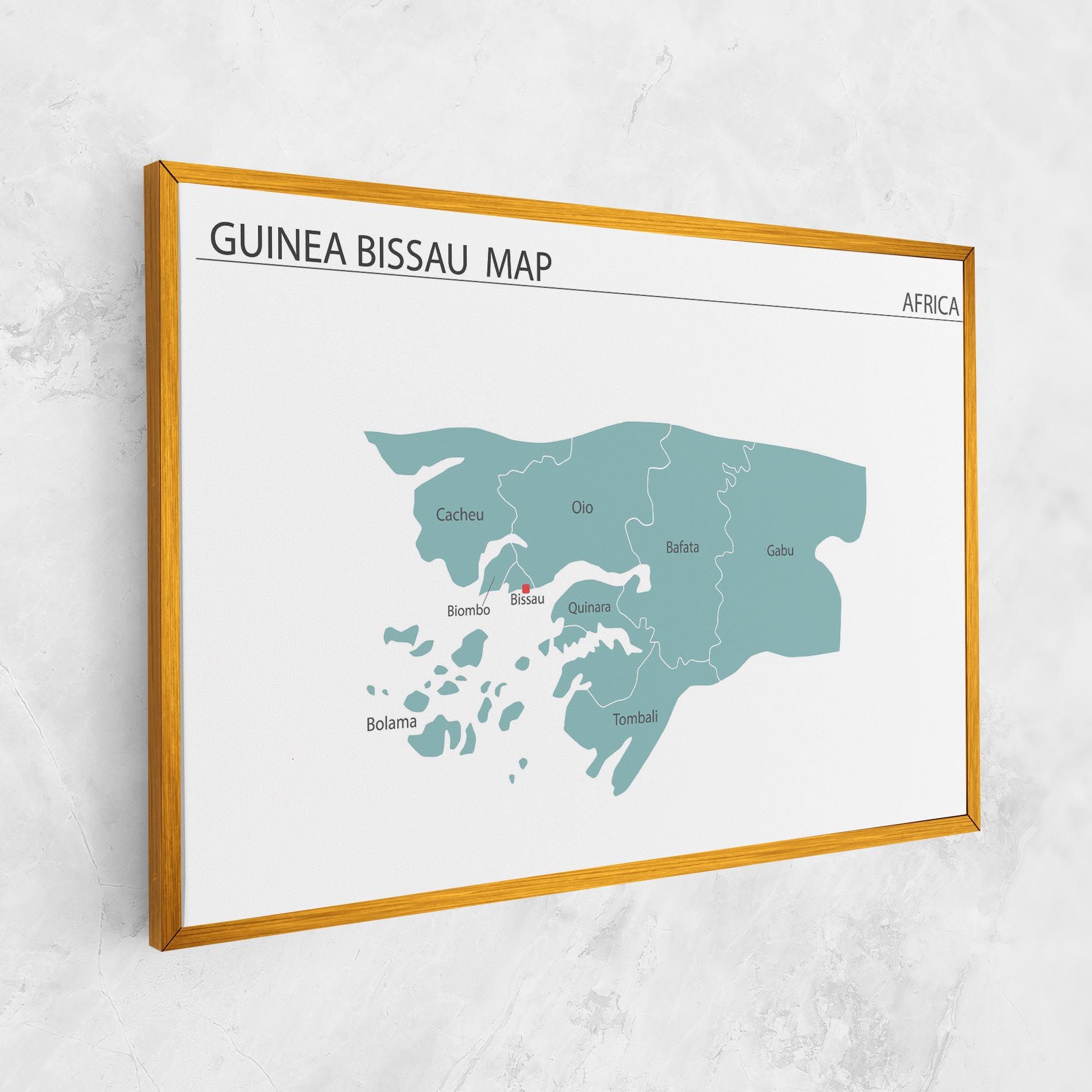 Guinea Bissau Map mockup 1