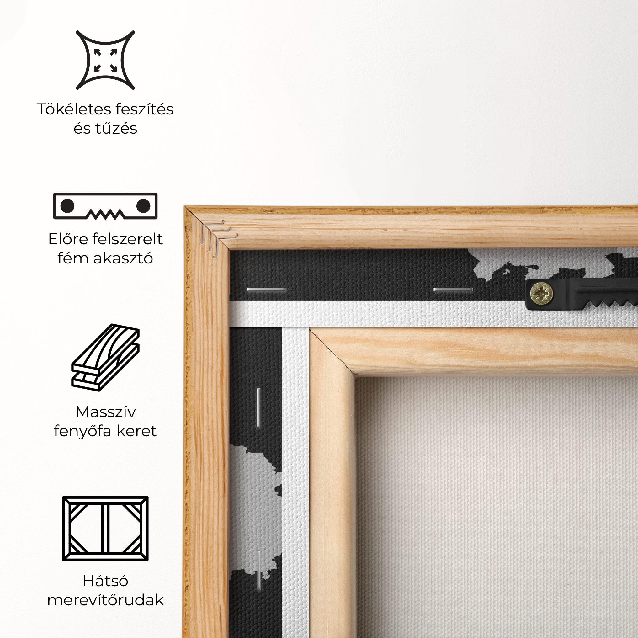 Vászonkép Belgium Map mockup 5