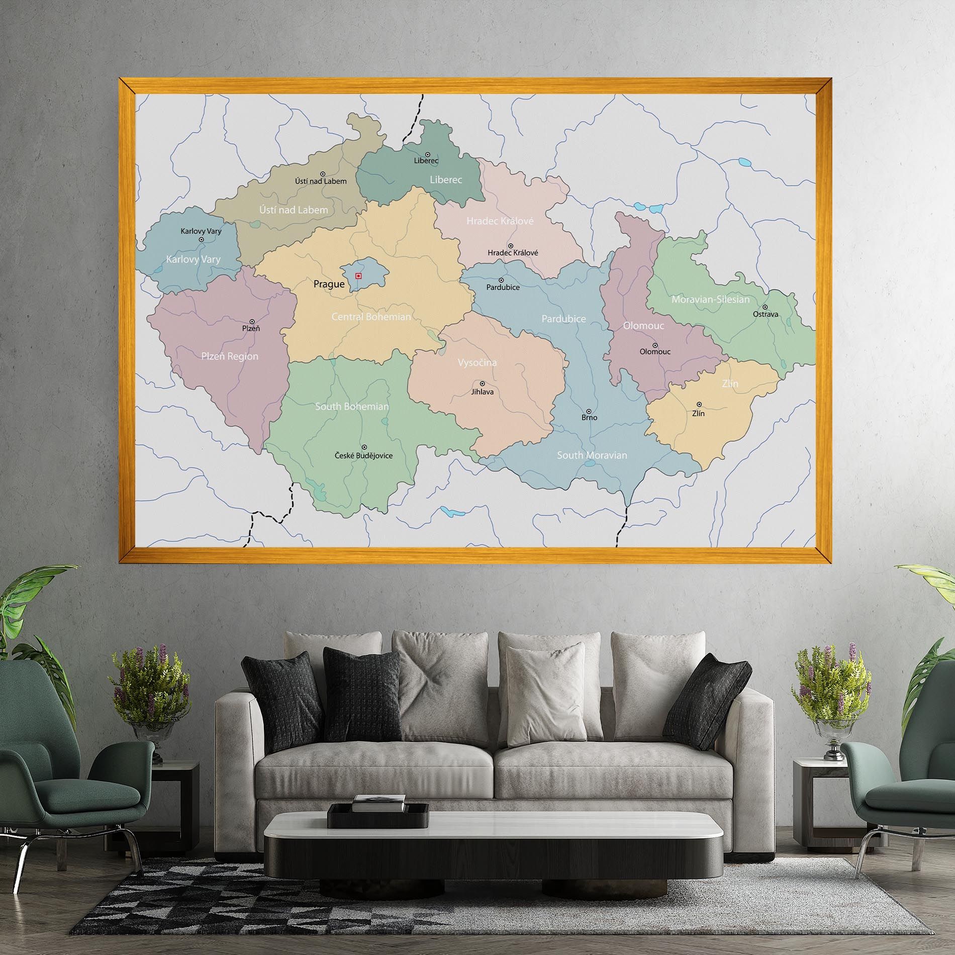 Czech Republic Map mockup 7