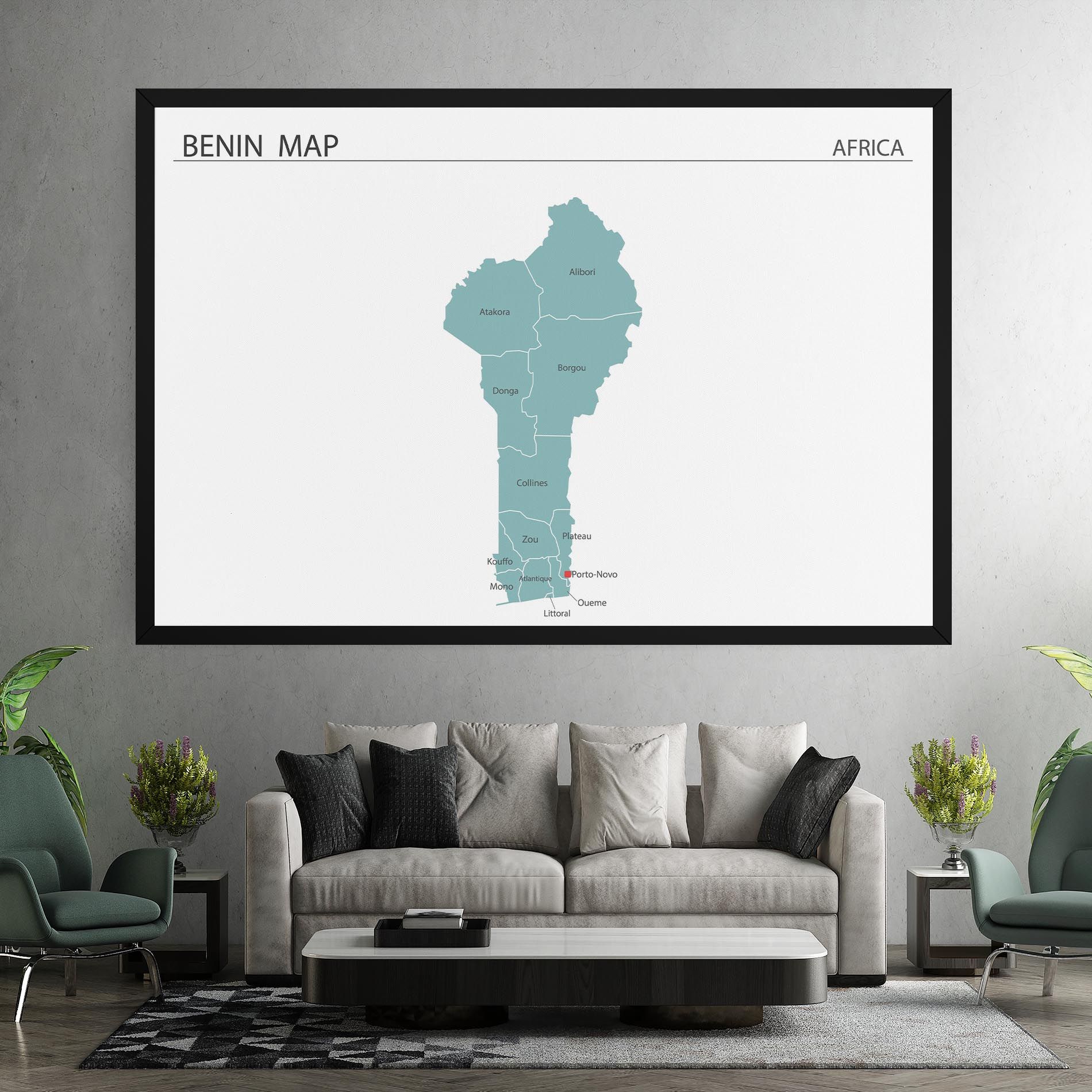 Benin Map mockup 7
