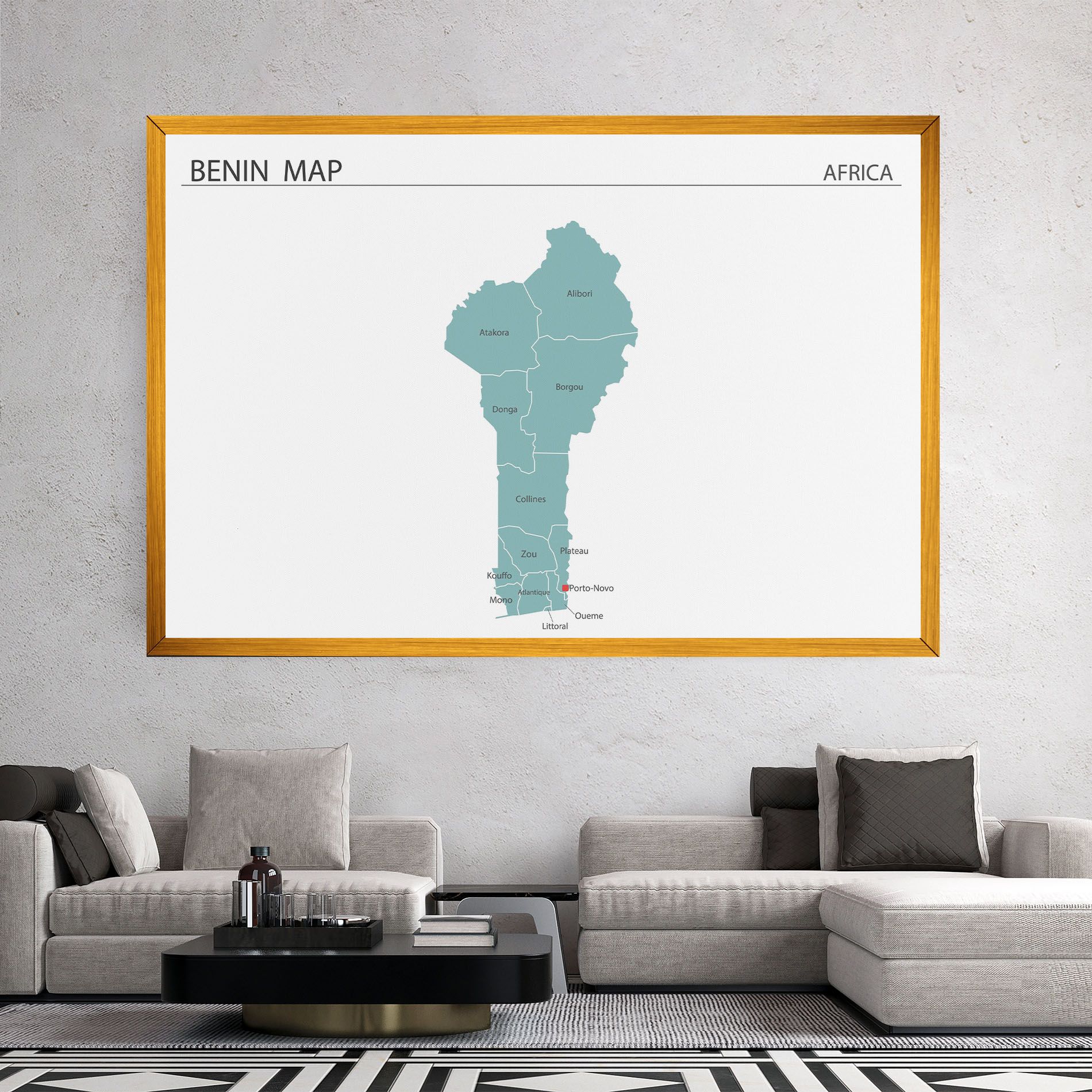 Benin Map mockup 2