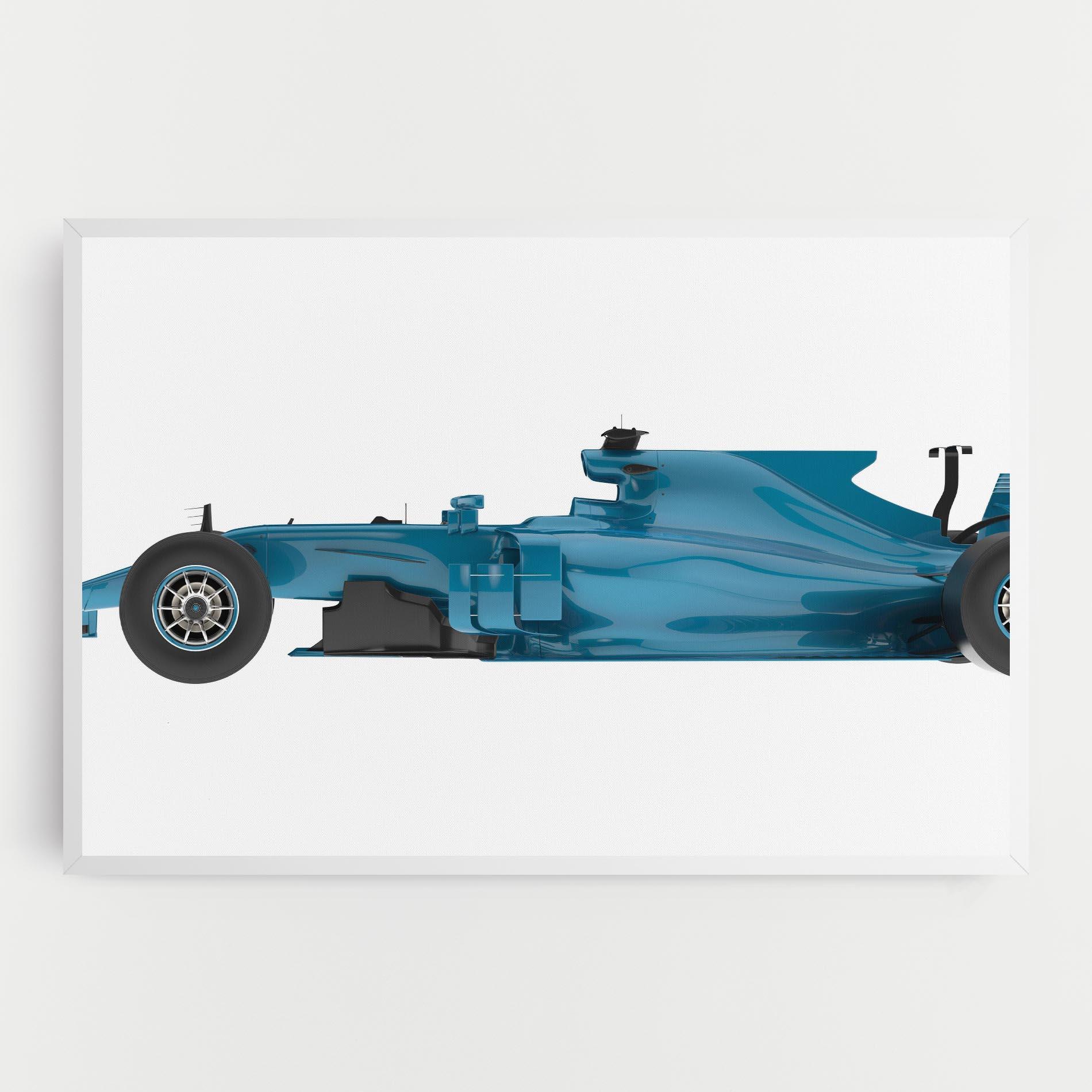 Vászonkép Blue F1 Toy mockup 0