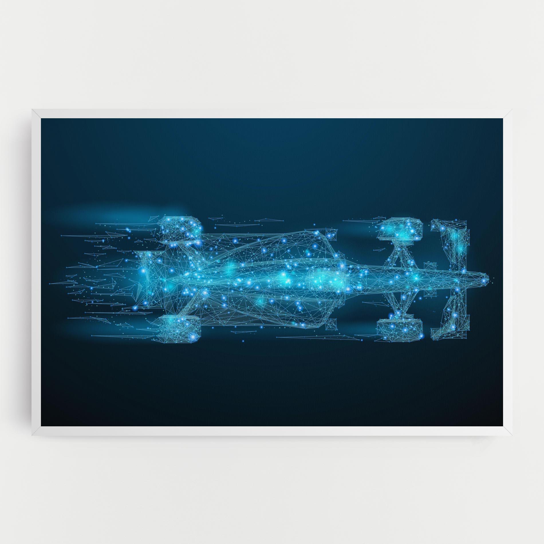 Vászonkép Blue Light F1 mockup 0