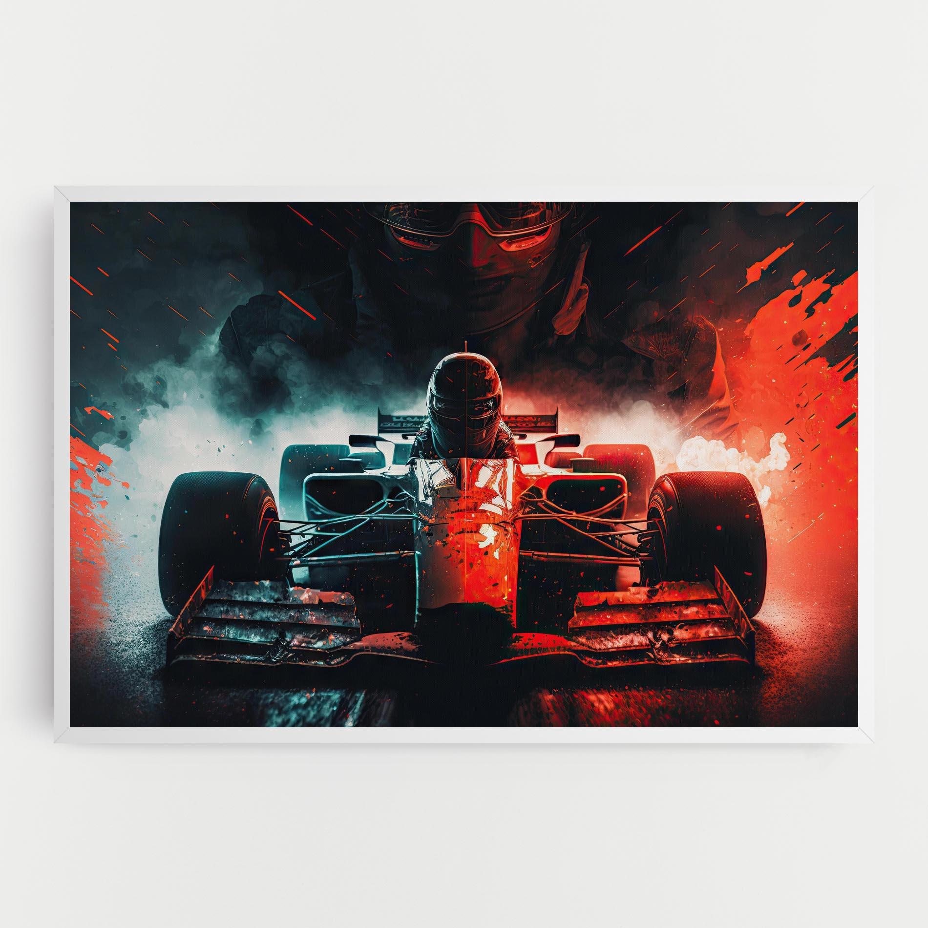 Vászonkép Blue Red F1 mockup 0
