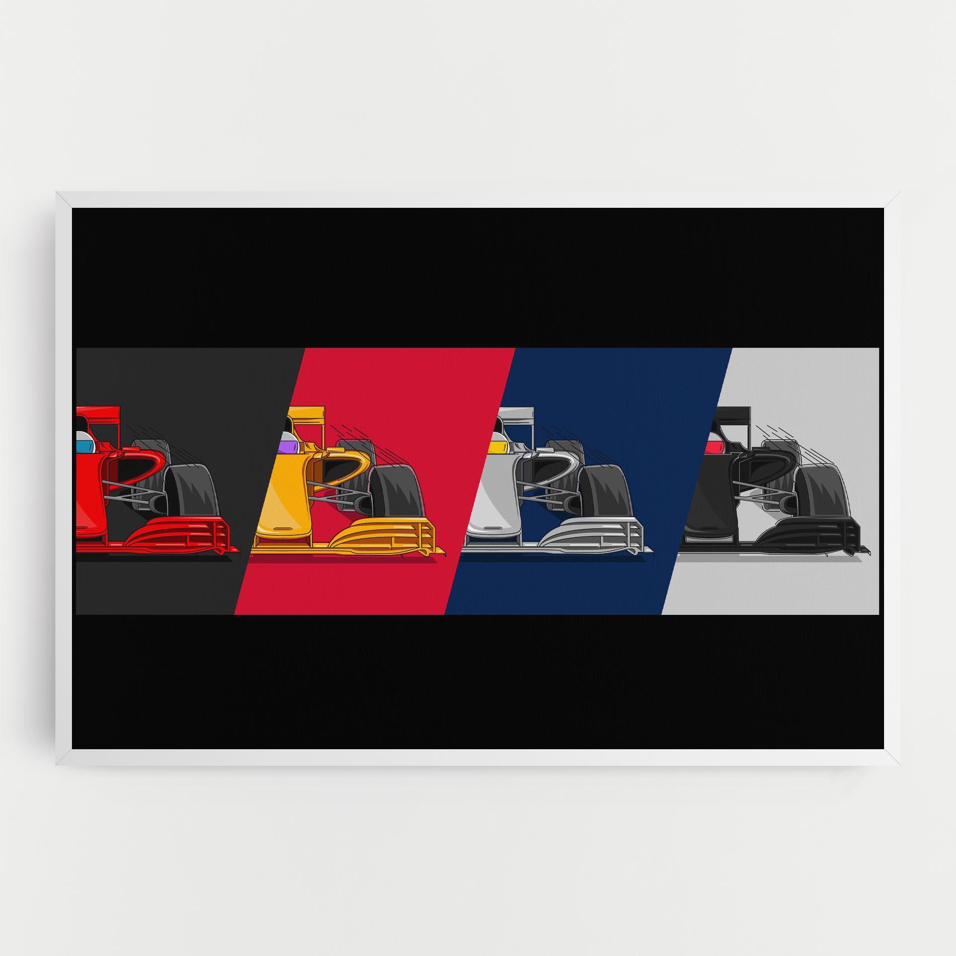 Vászonkép F1 Cars mockup 0