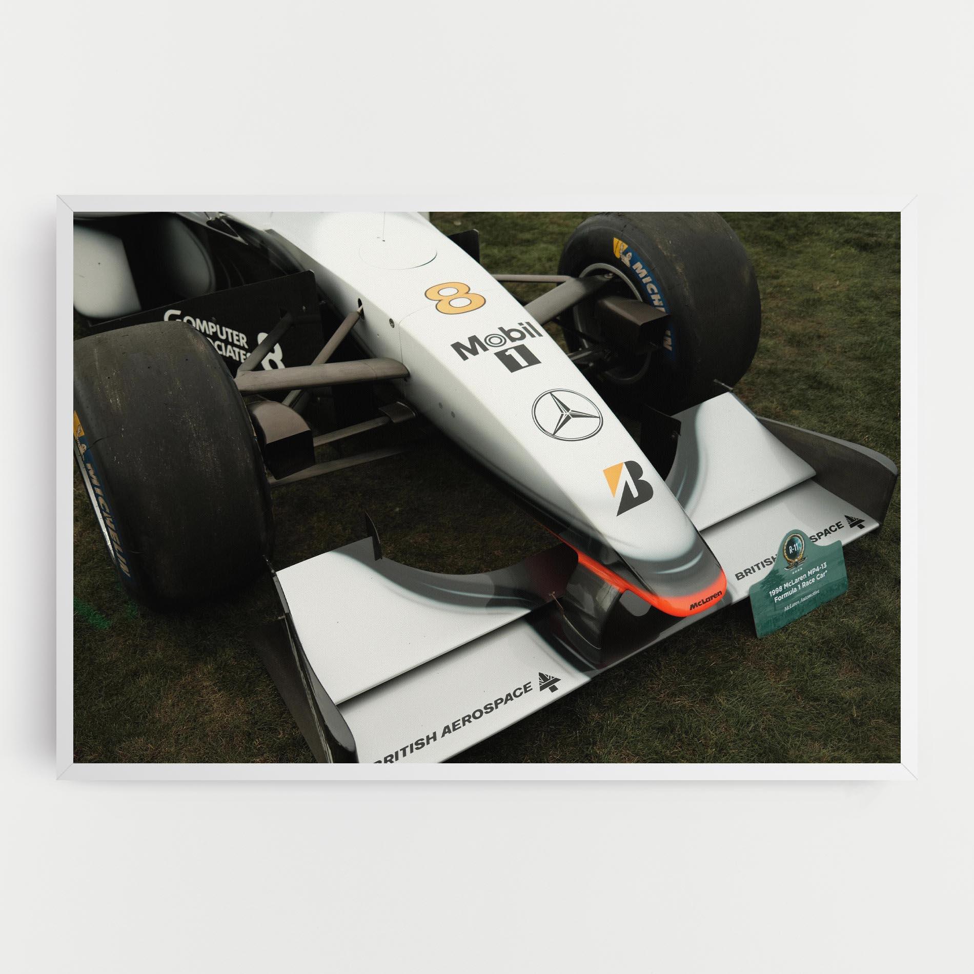 Vászonkép White F1 Car mockup 0
