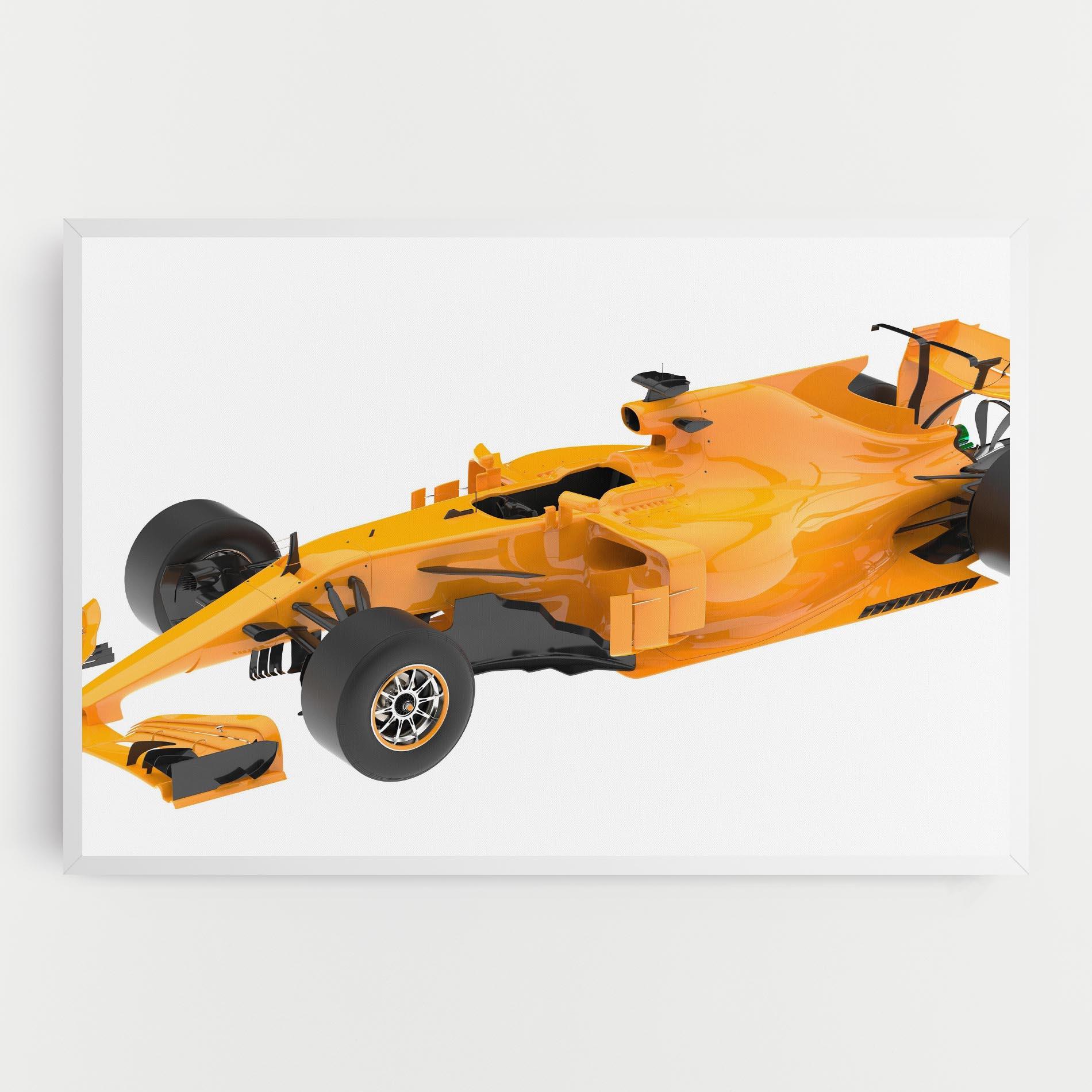 Vászonkép Yellow F1 Toy mockup 0