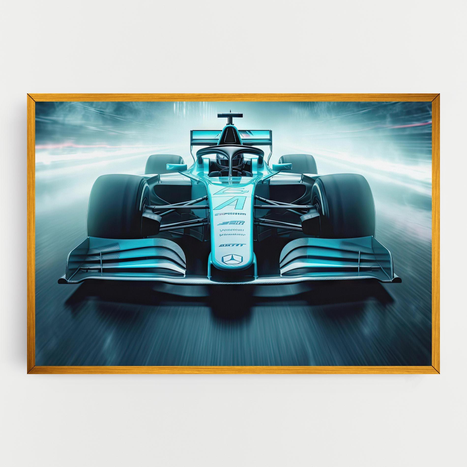 Vászonkép F1 Smoke Cars mockup 0