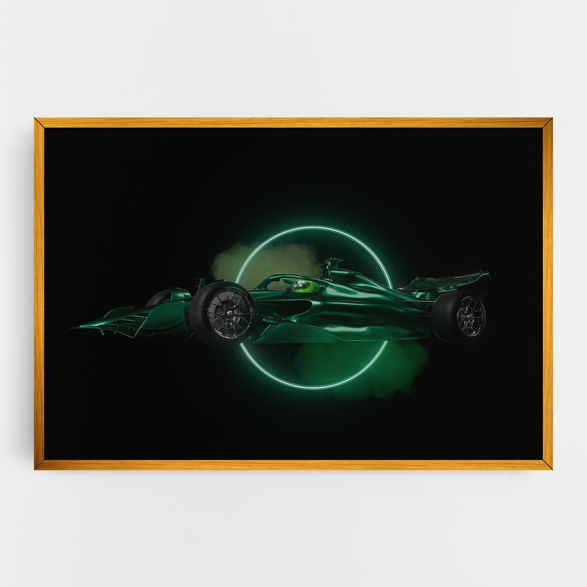 Green Racing Car mockup 0