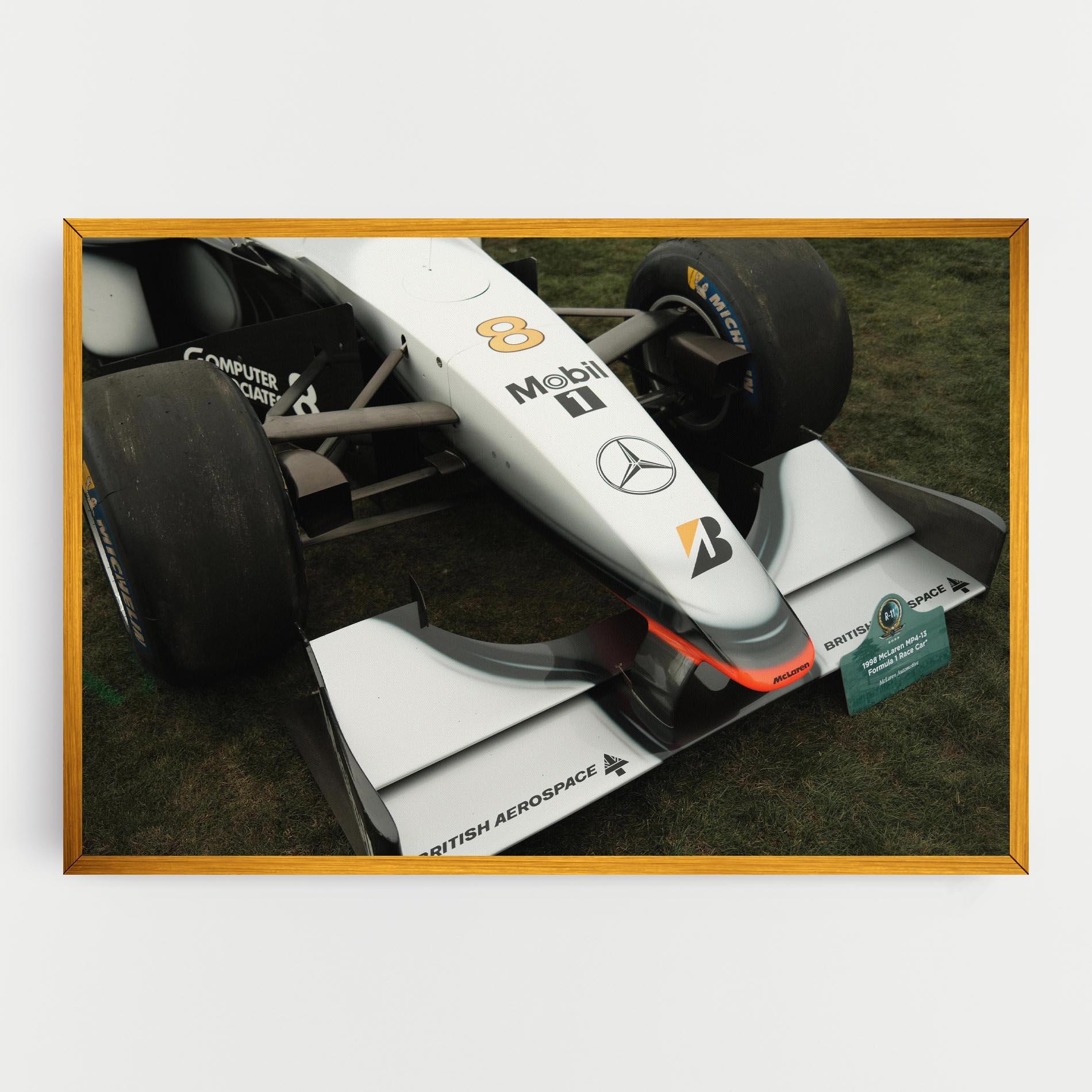 Vászonkép White F1 Car mockup 0
