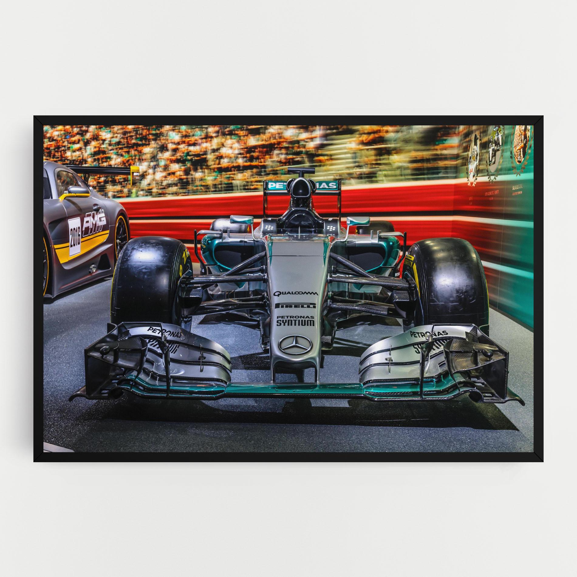 Vászonkép Black Green F1 mockup 0